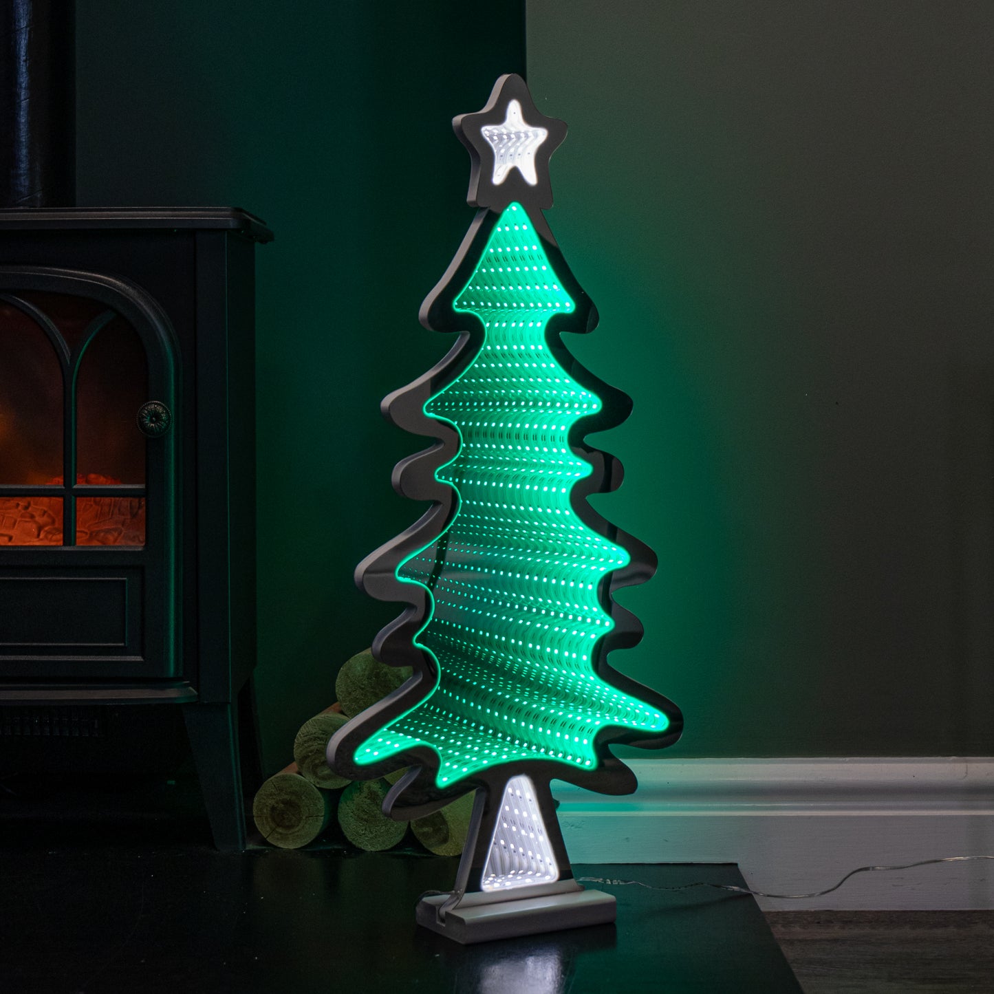 60cm Light up Christmas Tree Infinity Decoration with LEDs