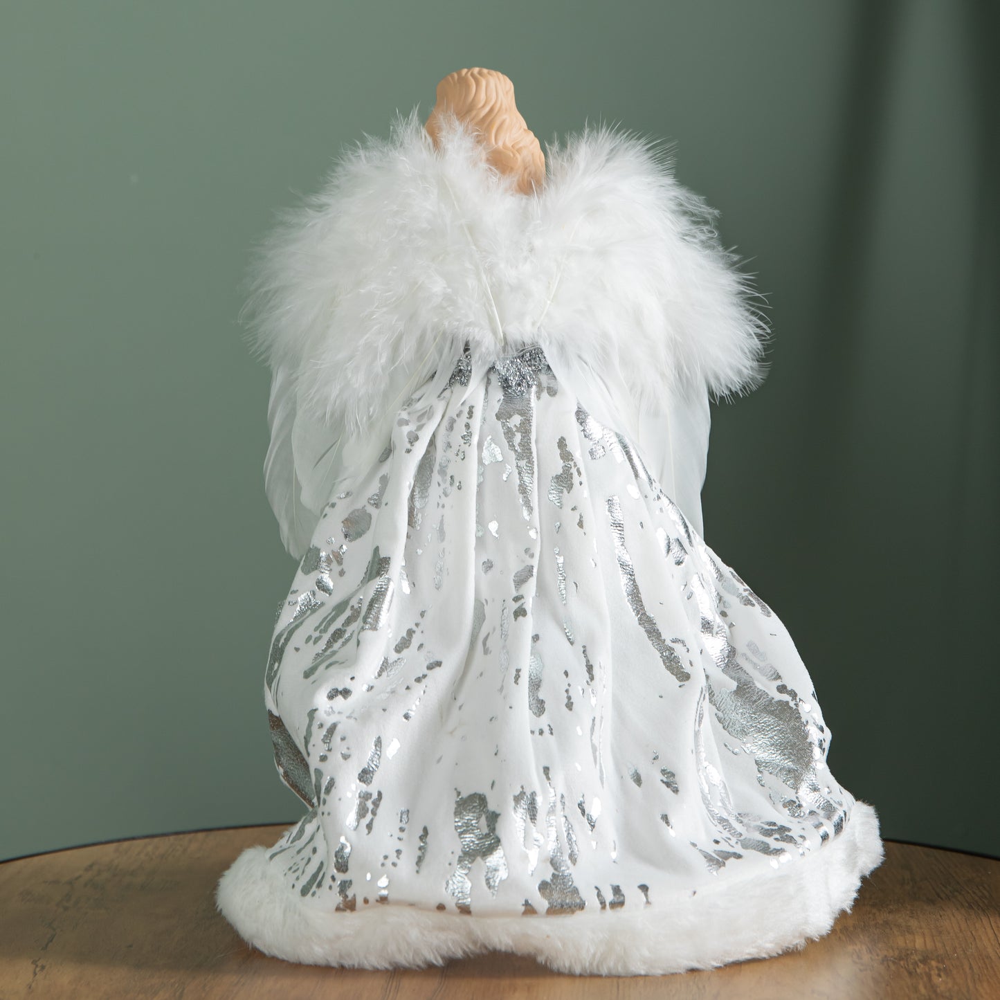 30cm Battery Powered Light up Christmas Angel Tree Topper with LEDs