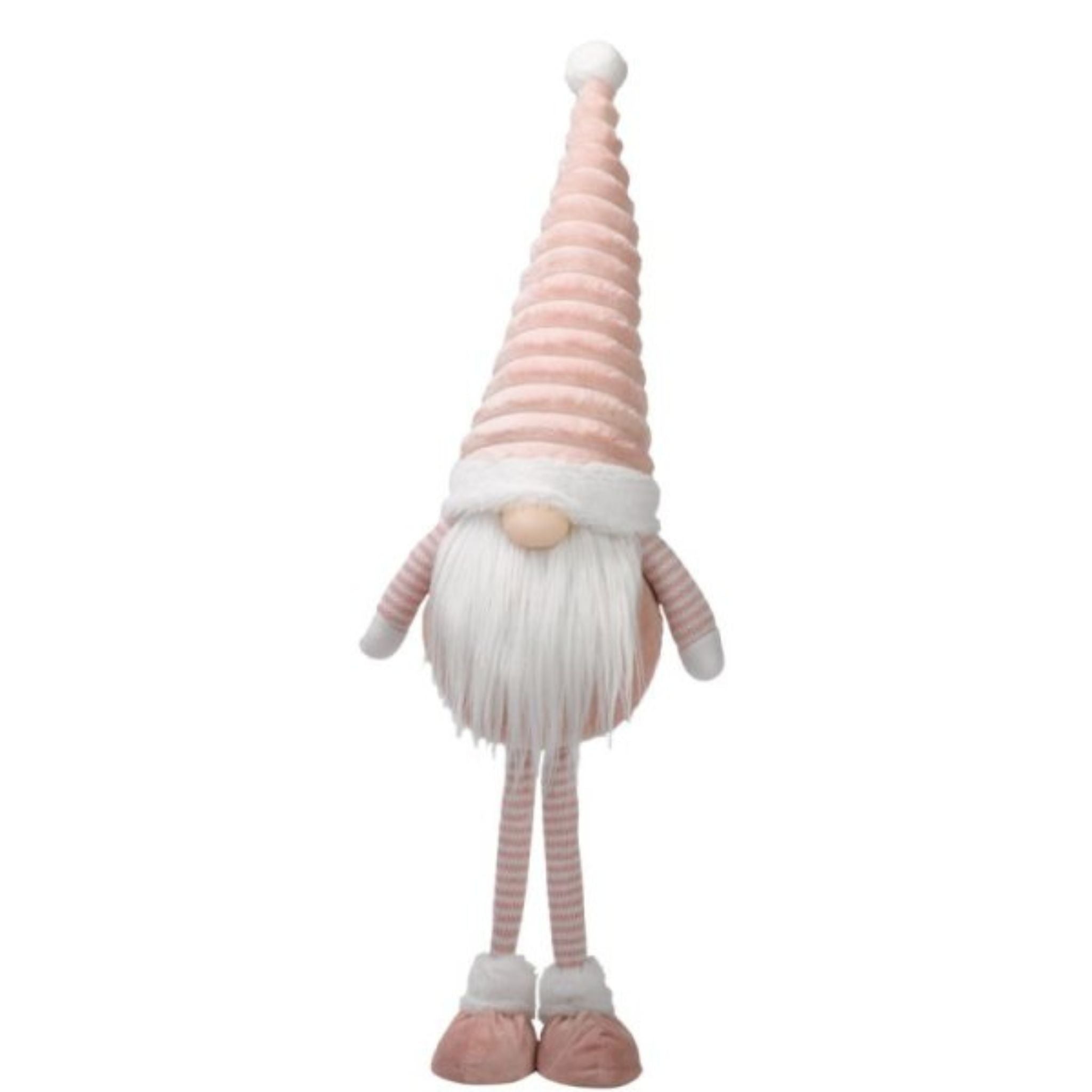 67cm Standing Plush Christmas Gonk with Grooved Hat in Pink