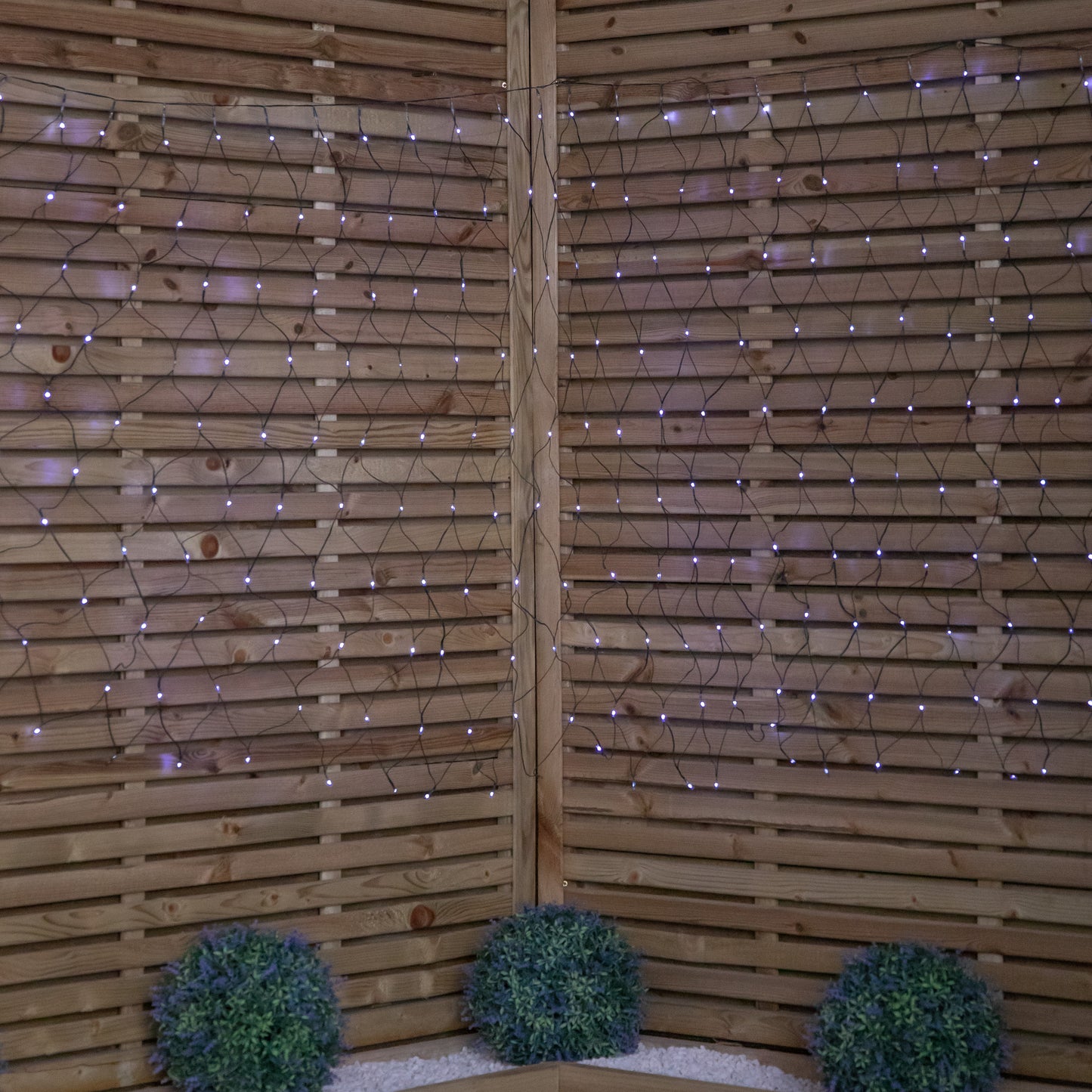 3.5m x 1.2m Christmas Window Net Lights with Multi-Action Cool White LEDs