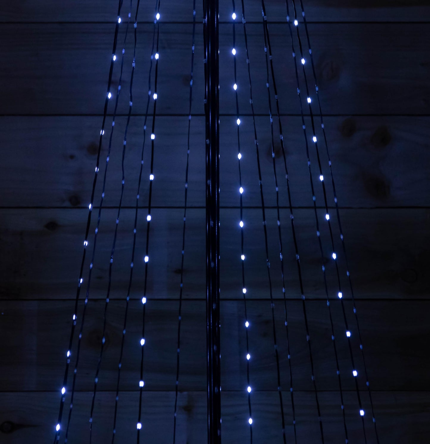 Factory Seconds: 1.4m Light up Christmas Pyramid Cone Tree with 308 White & Warm White LEDs