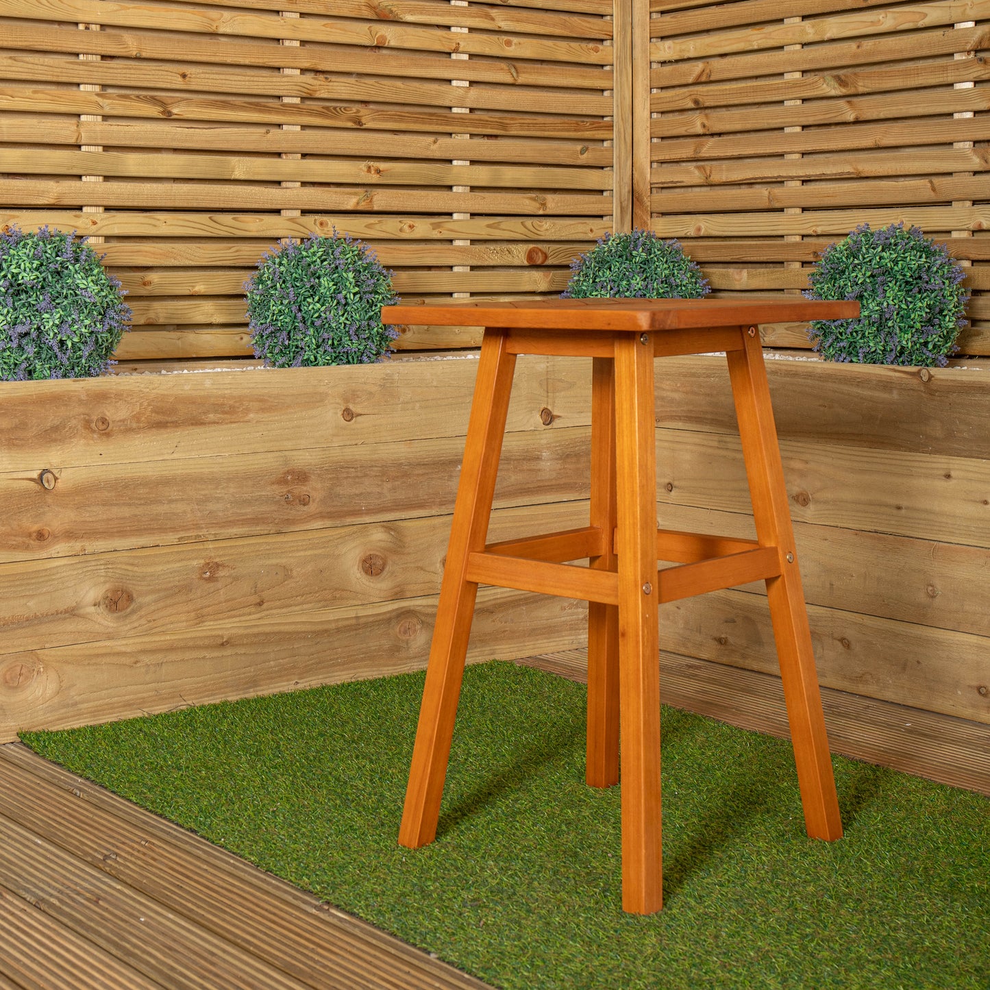 73 x 45cm Outdoor Kapalua Wooden Slatted Garden Side Table