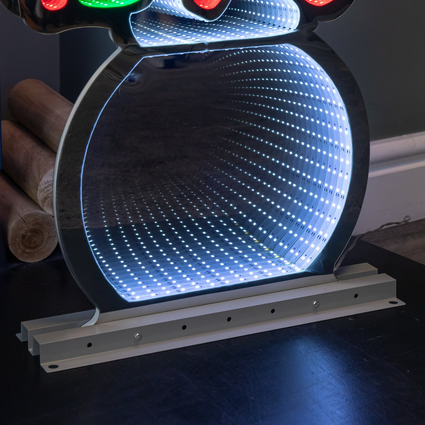 76cm LED Infinity Light Waving Snowman