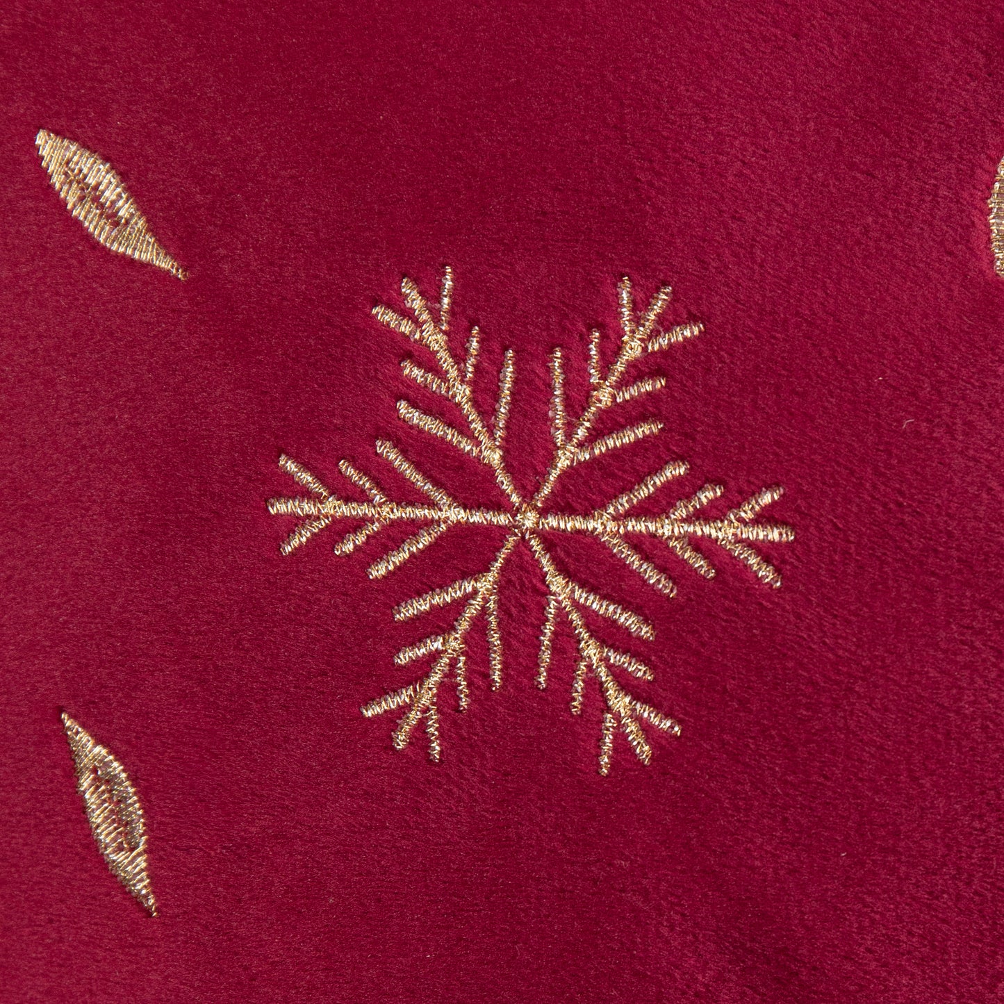 45 x 45cm Soft Fabric Christmas Reindeer Chair Cushion in Ruby Red