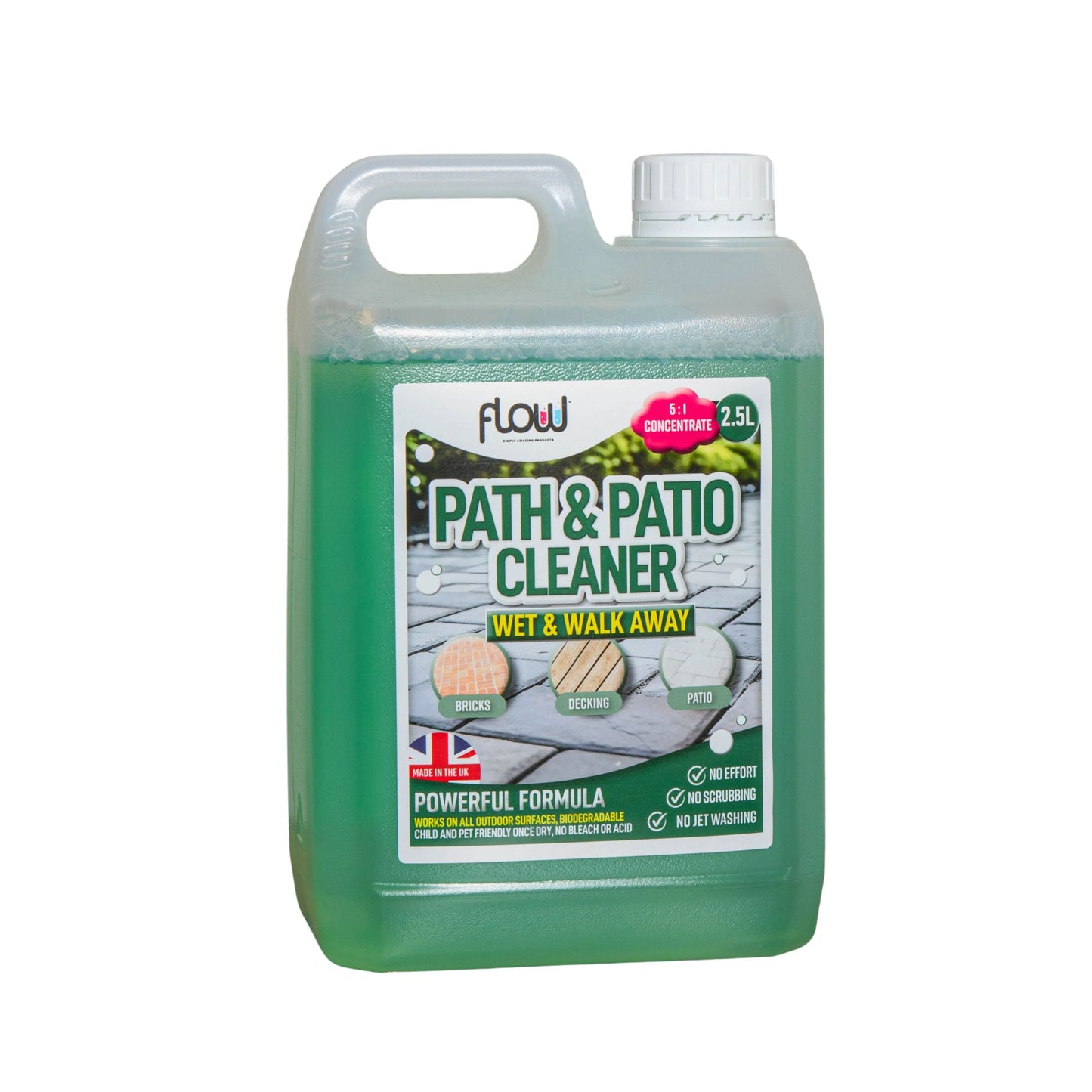 2.5 Litre Wet & Walk Away Patio Surface Cleaner Concentrate