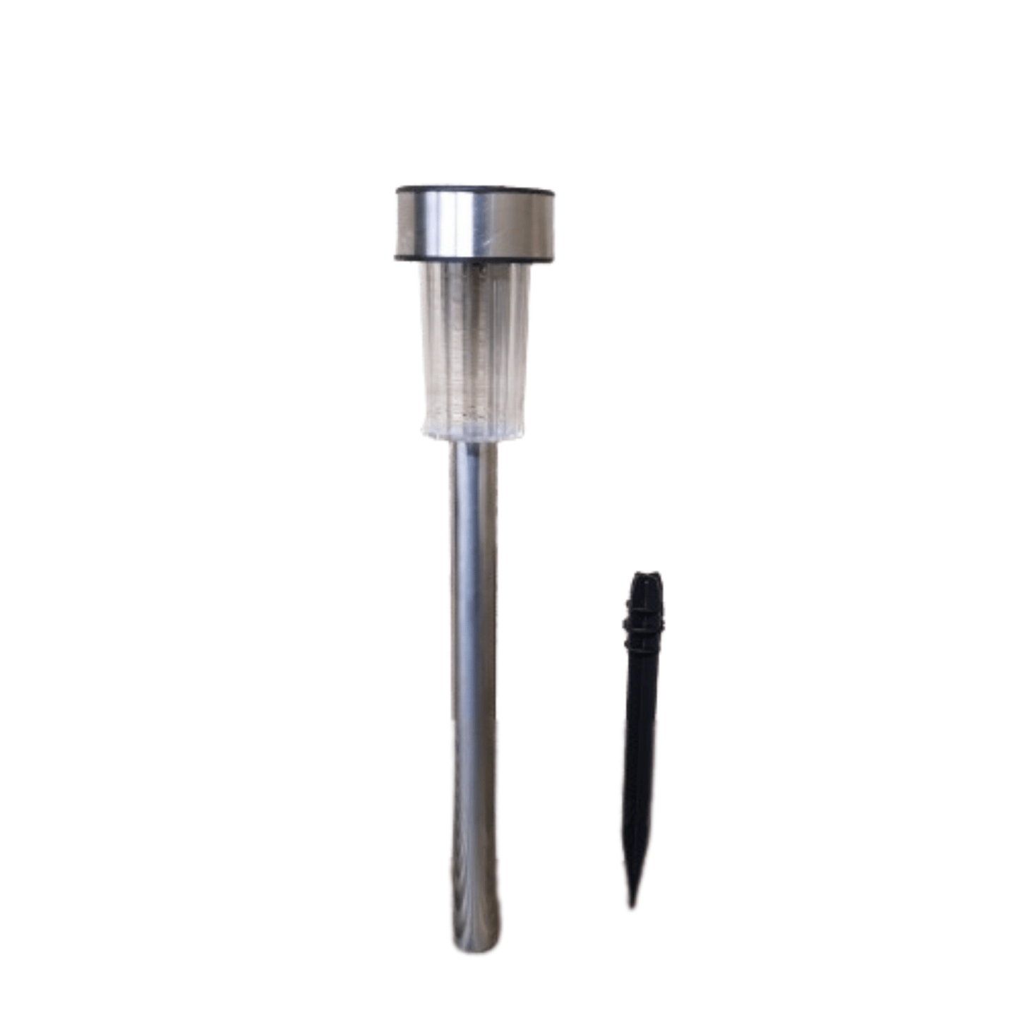 36cm 10 White LED Stainless Steel Solar Garden Path Lights