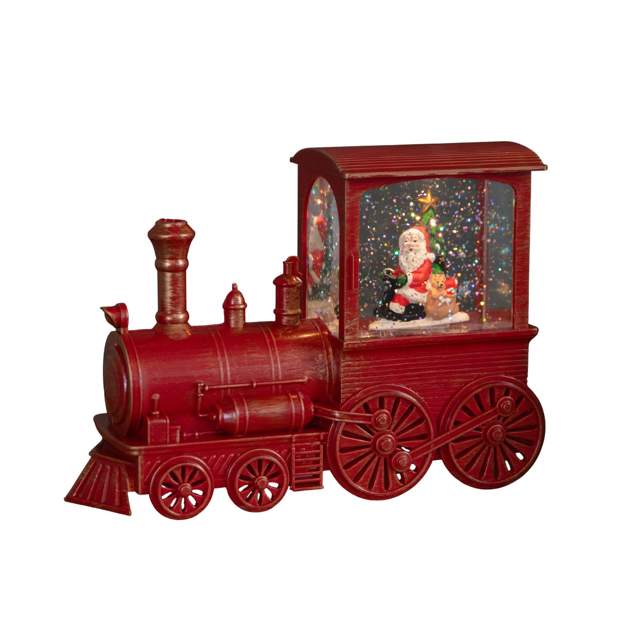 17cm Battery Operated Light up SnowSwirl All Aboard! Christmas Decoration with LEDs