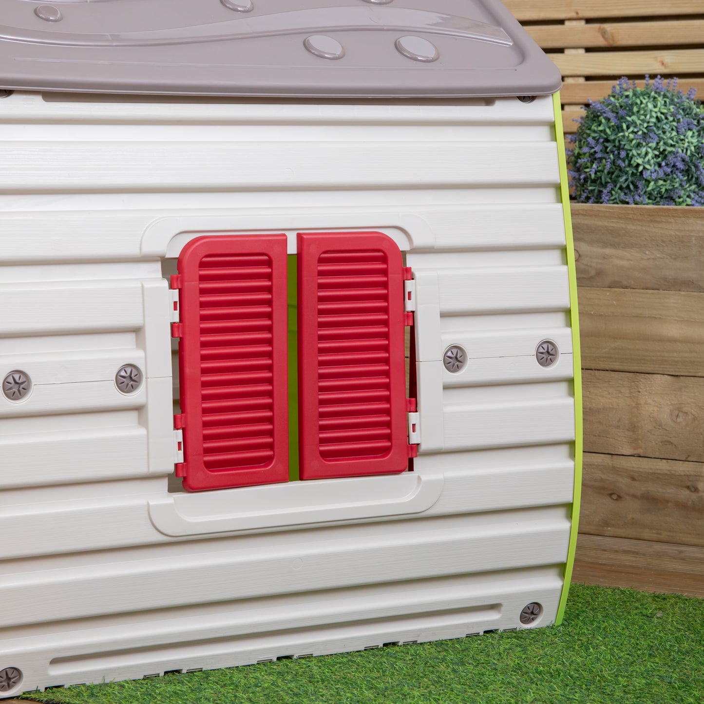 1.09m Green & White Plastic Magical Forest Wendy Playhouse