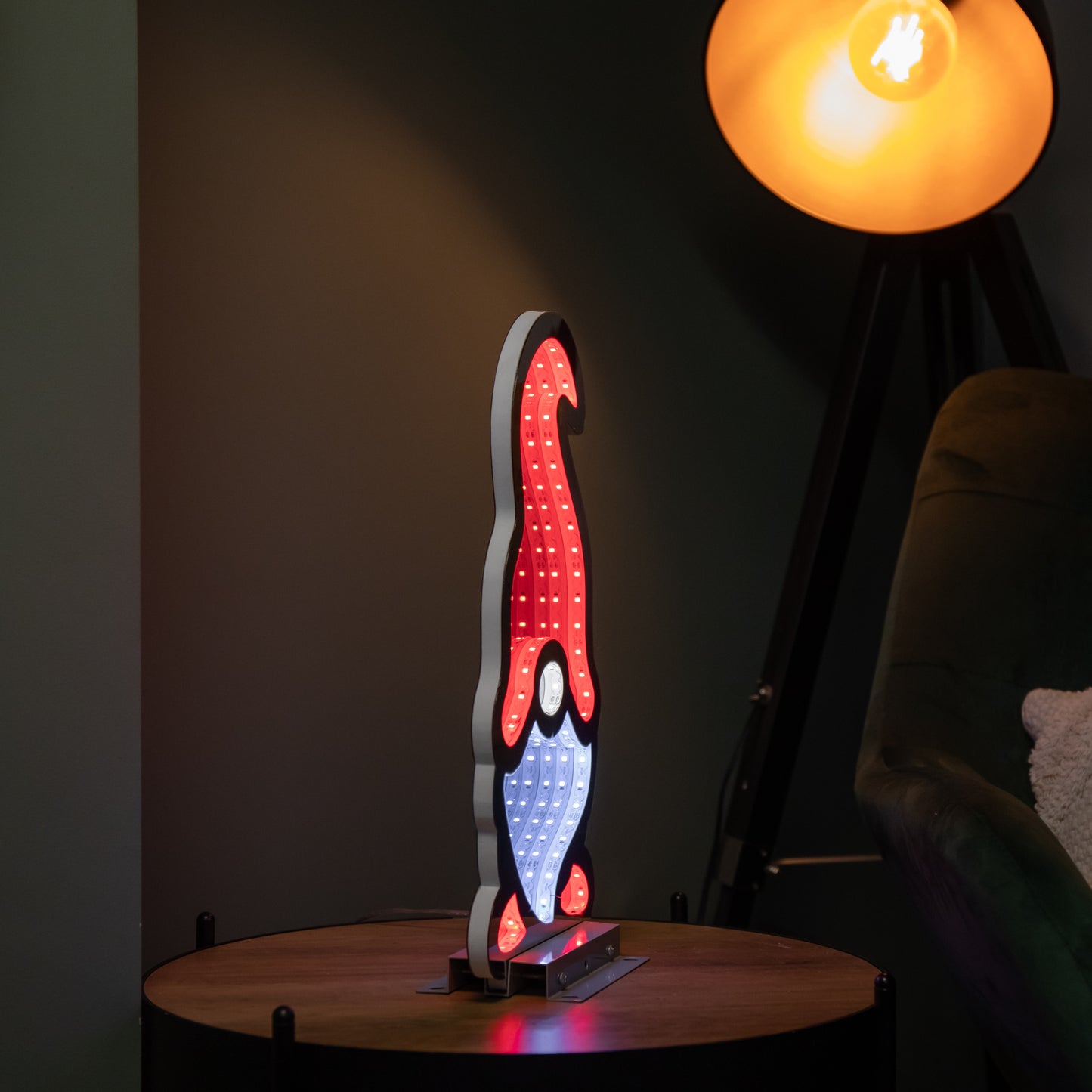 40cm LED Infinity Light Gonk Light - Red Hat