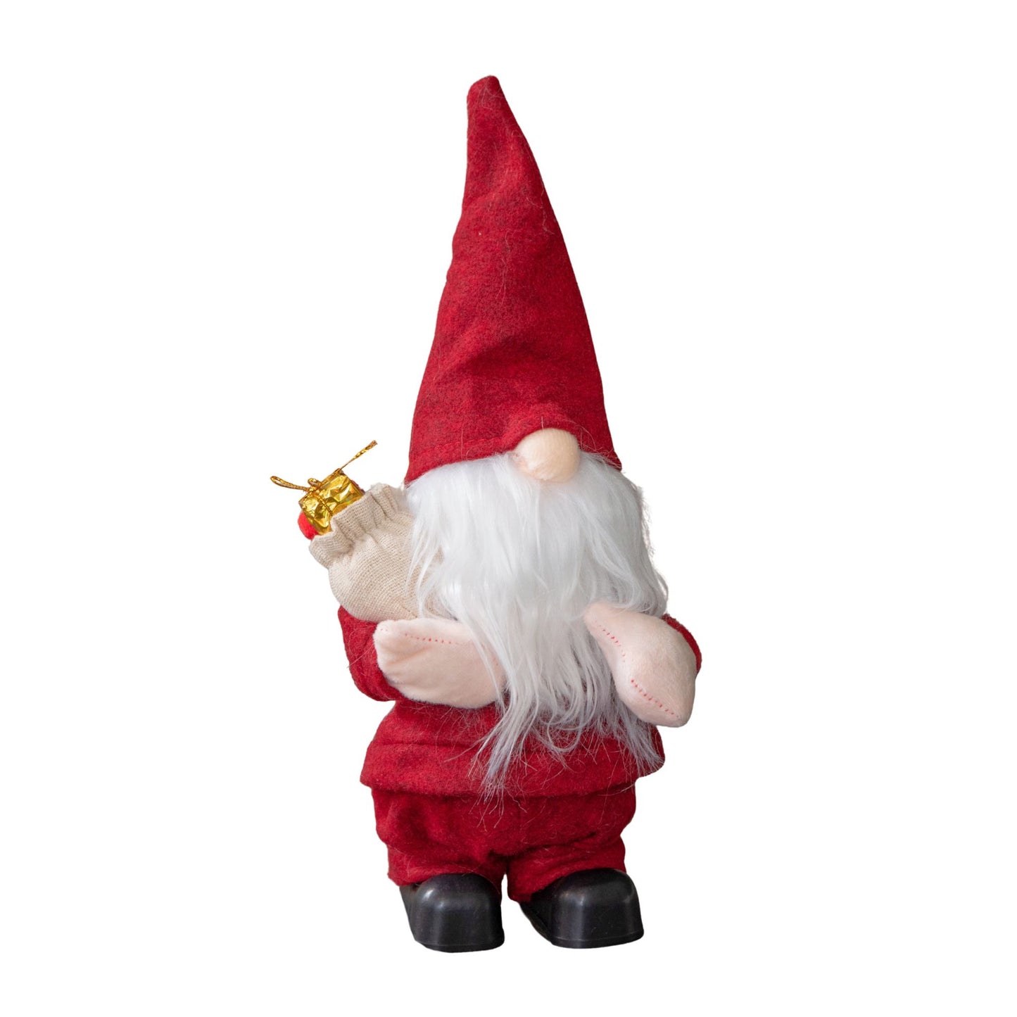 28cm Battery Operated Musical Walking Christmas Gonk Decoration in Red