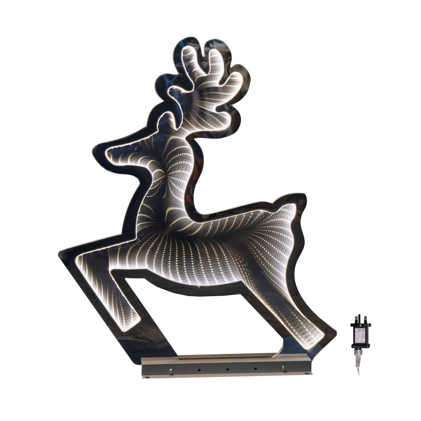 60cm LED Infinity Light Leaping Reindeer