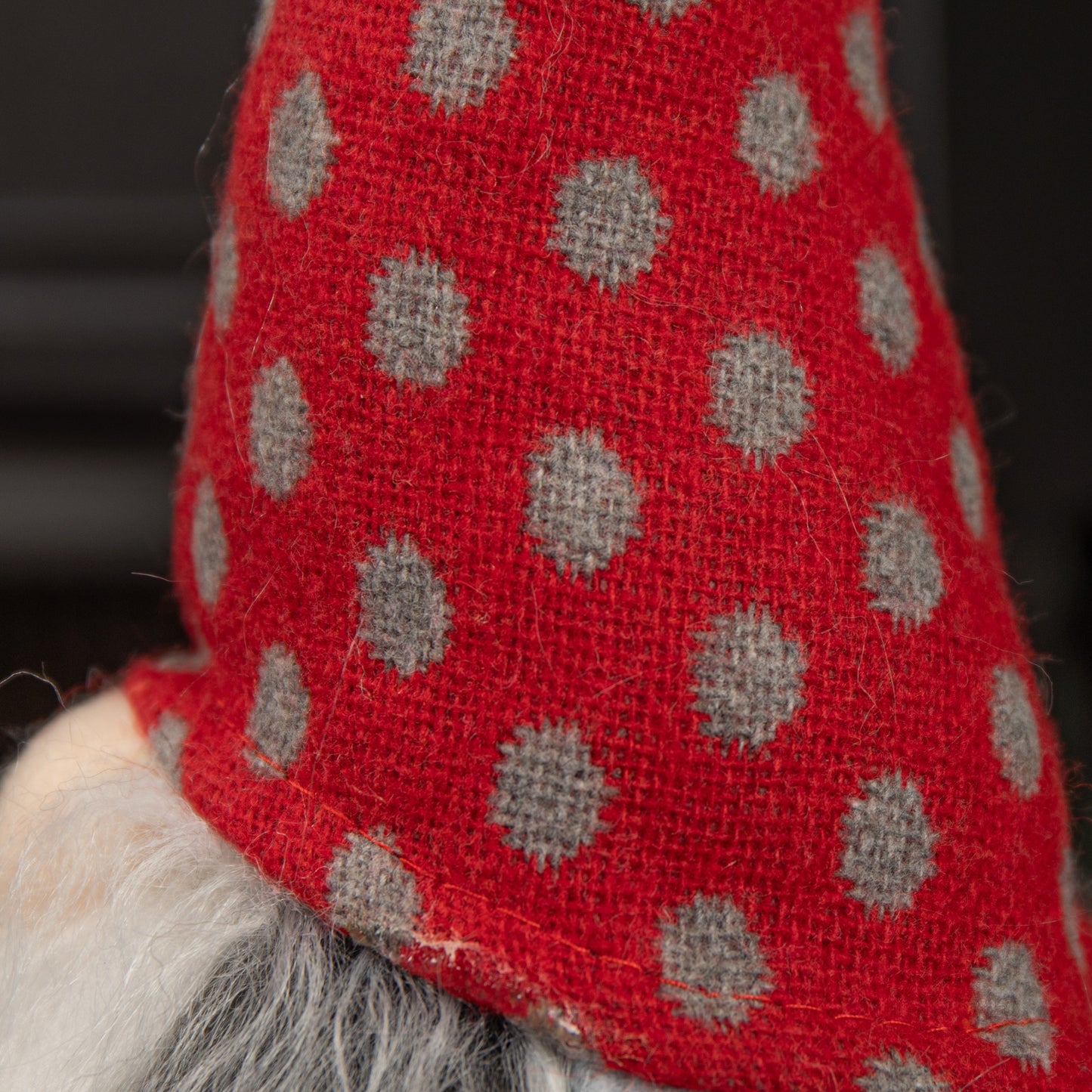 34cm Festive Gonk Cuddly Santa Indoor Christmas Plush Decoration in Polka Dot Hat