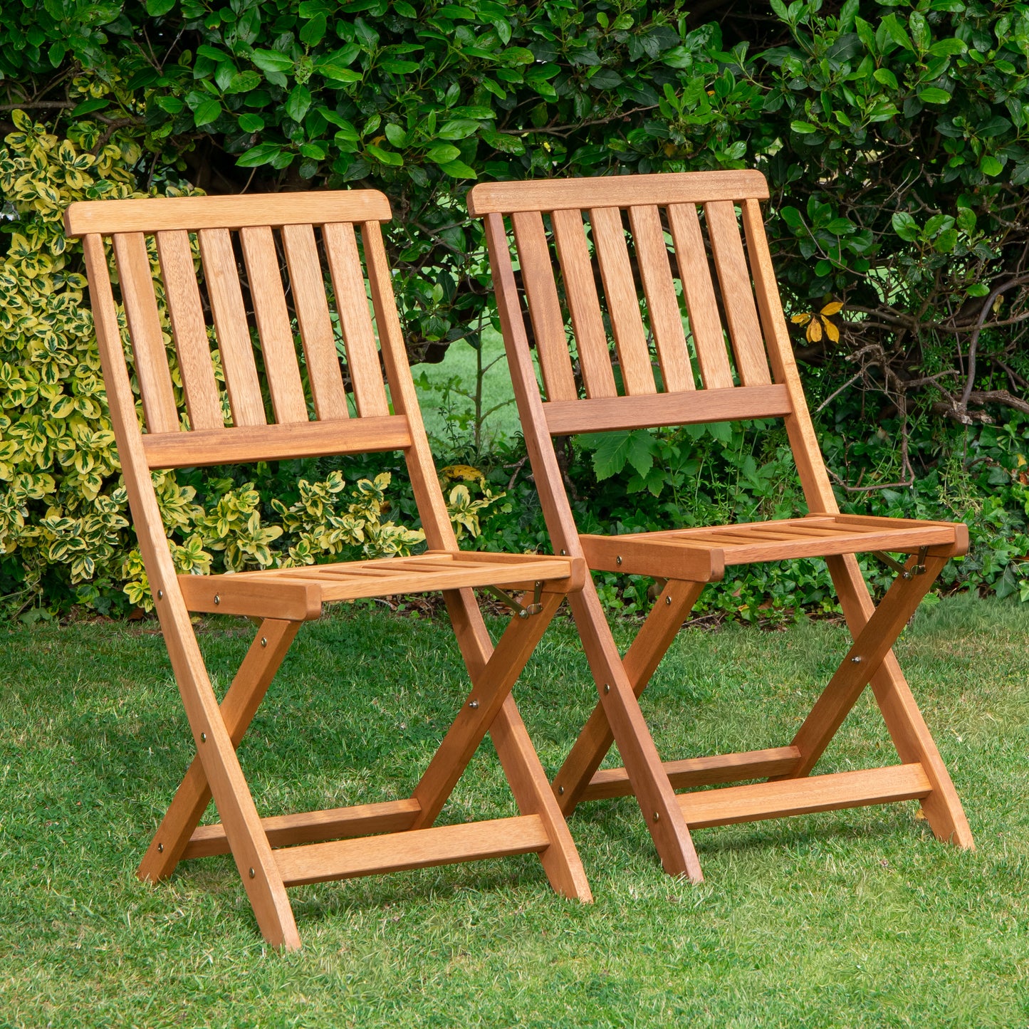 Outdoor 4 Person Folding Rectangular Wooden Garden Dining Table Chairs Green Parasol and Base Set