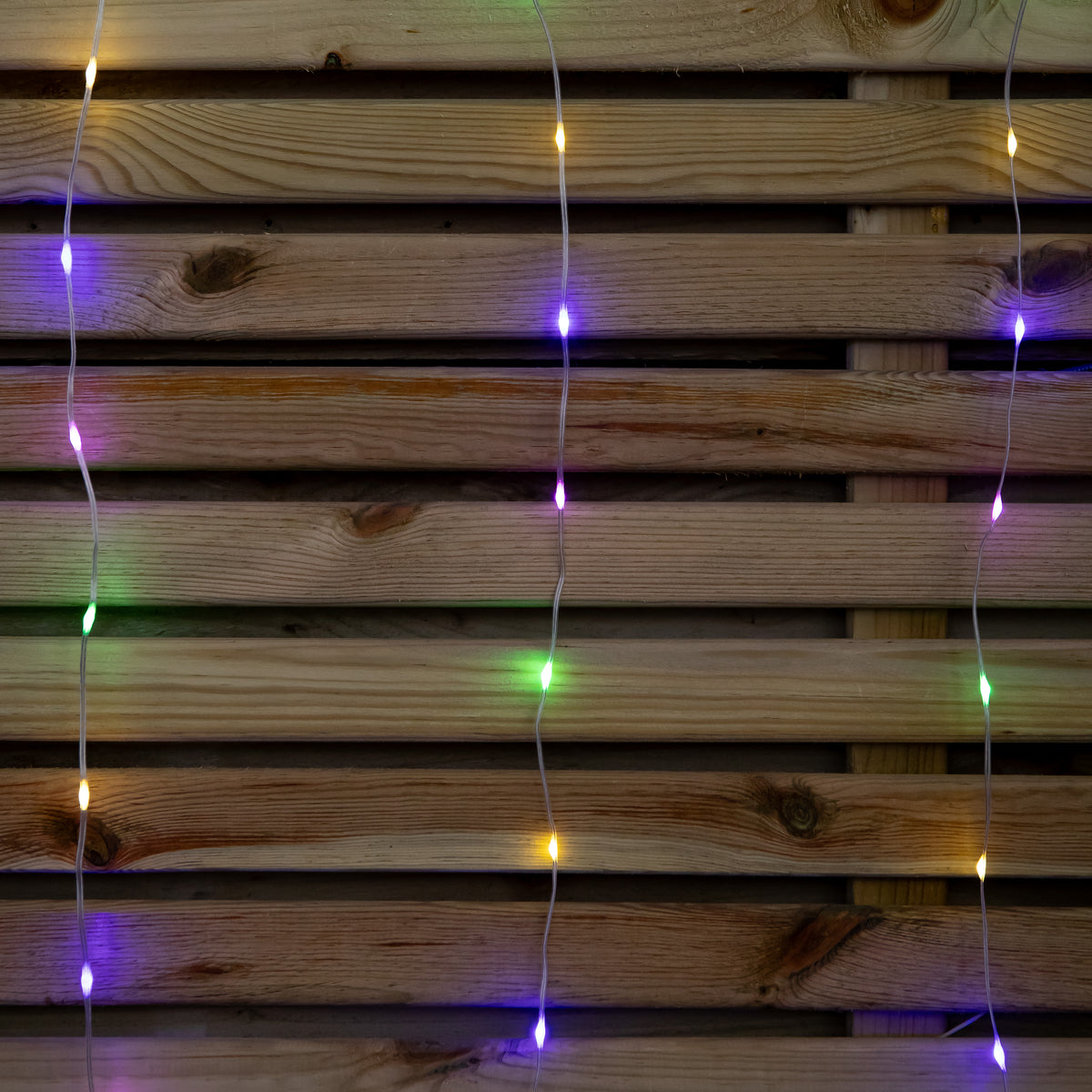 2.1m 300 LED Indoor Outdoor Party Curtain Christmas Lights in Multi-Coloured