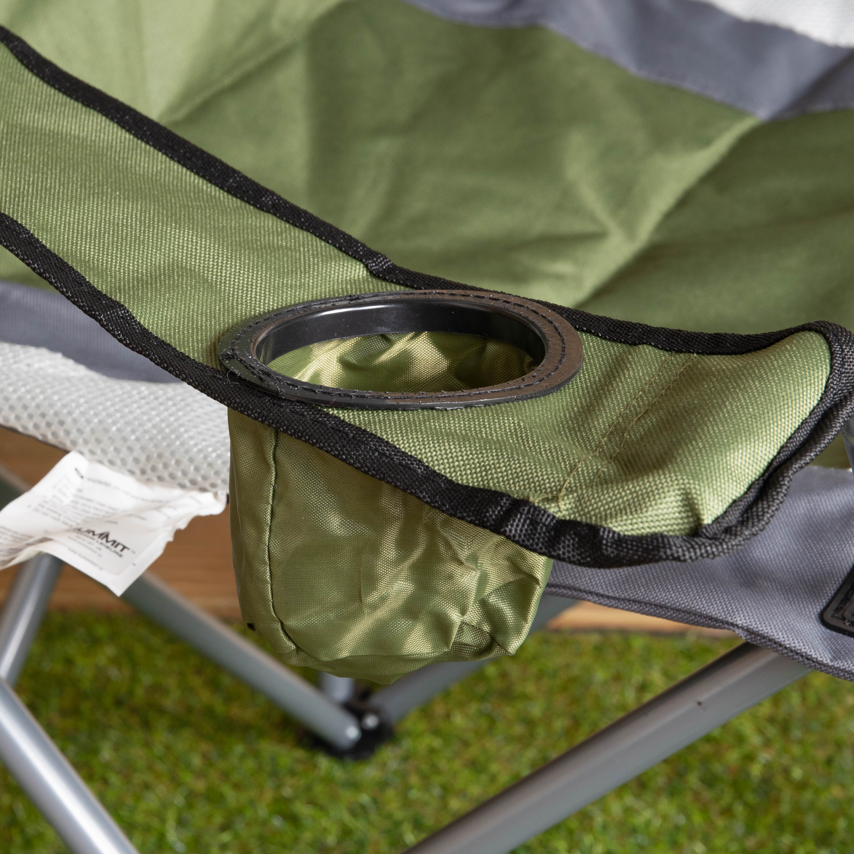 Berkley Folding Lightweight Padded High Back Relaxer Camping Chair in Forest Green