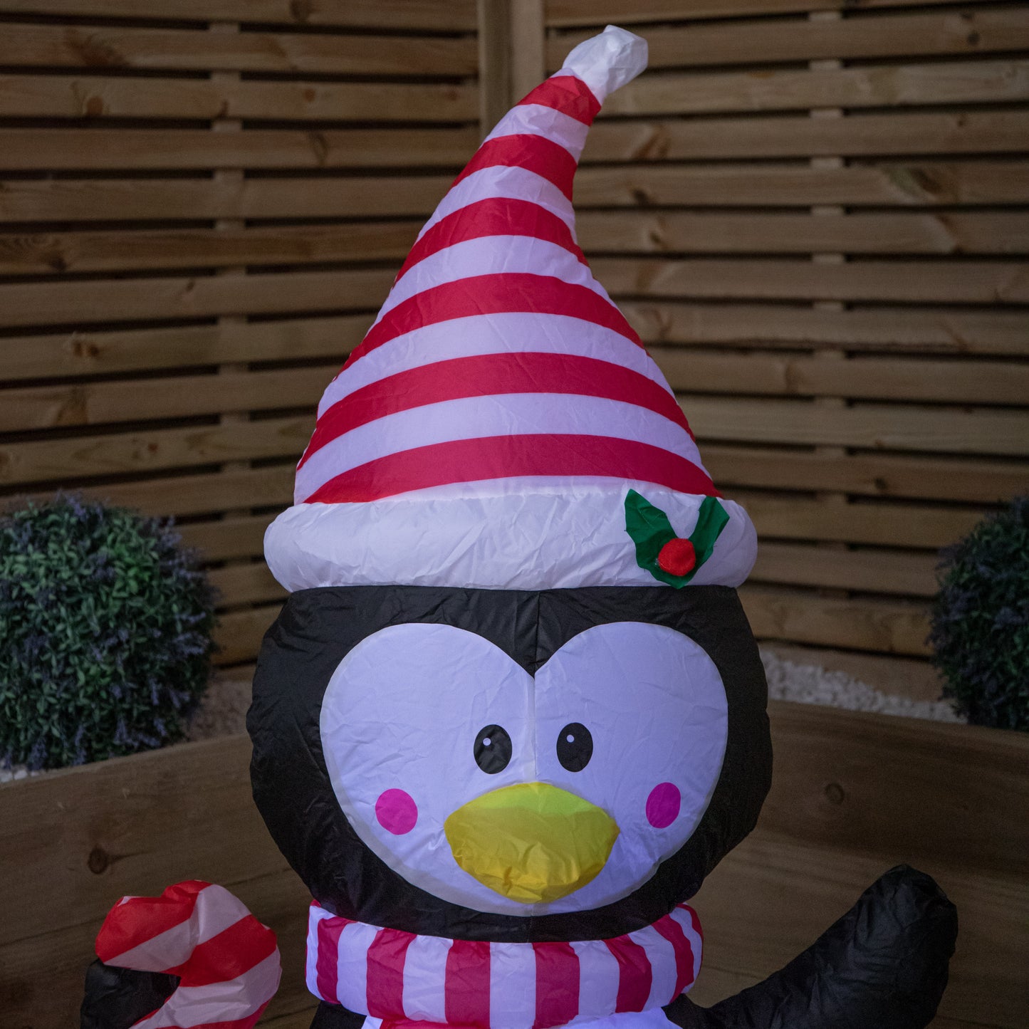 1.2m (4ft) Light up Christmas Inflatable Penguin Decoration with LEDs