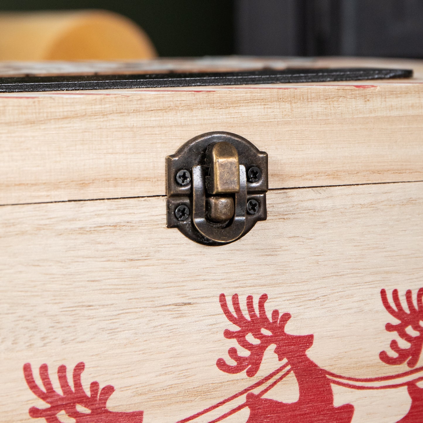 30cm Christmas Eve Wooden Gift Box with Personalisable Name Plate