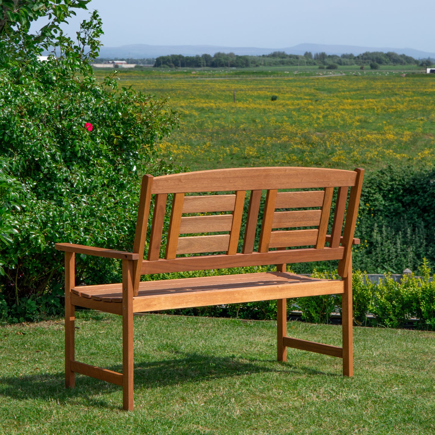 Hawkshead 2 Seater Outdoor Wooden Garden Patio Bench