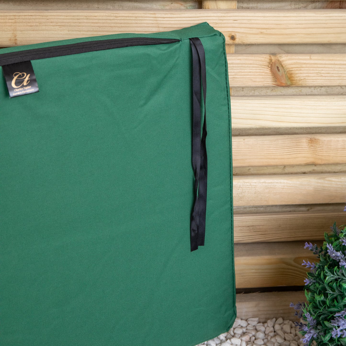 52 x 41cm Cushion Base for Single Wooden Garden Chair in Green