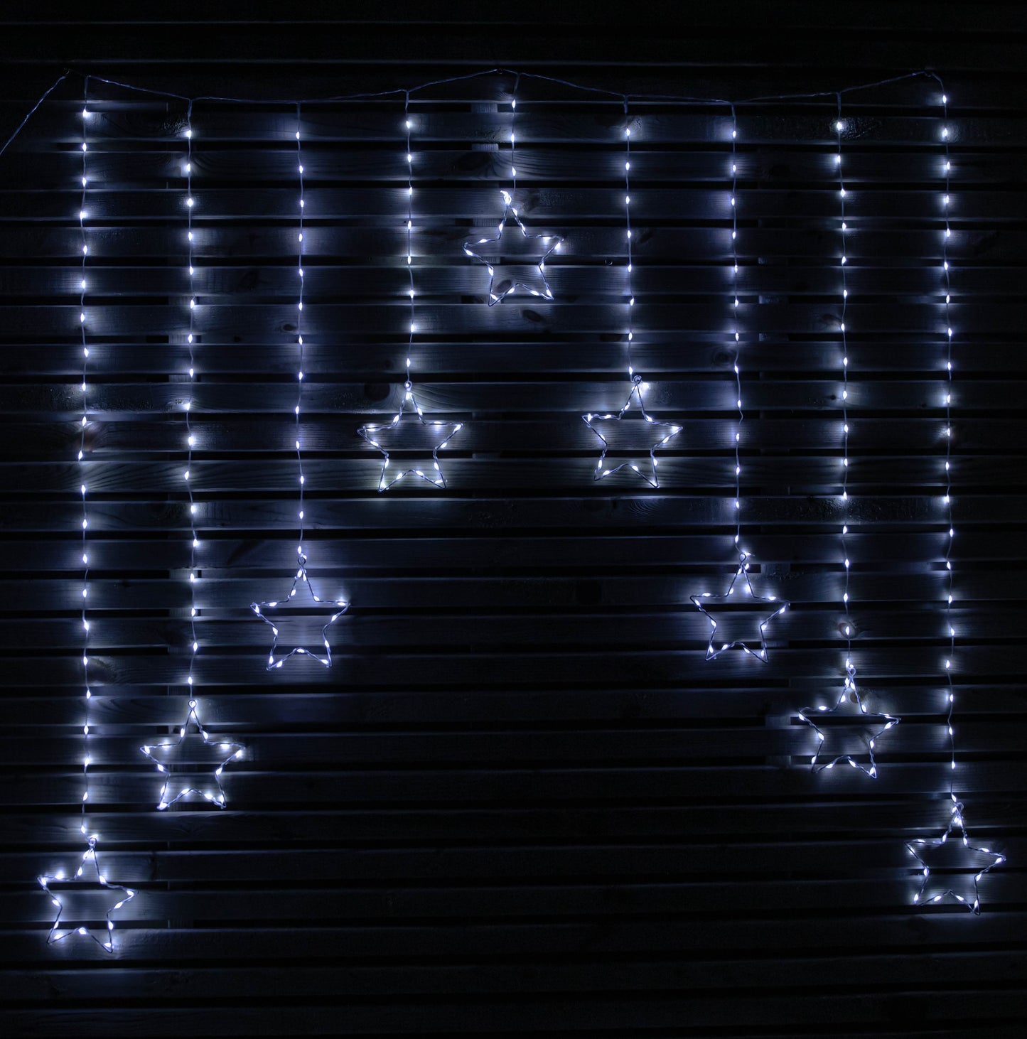 1.2m x 1.2m FlexiBrights Christmas Star Curtain Lights with 258 White LEDs