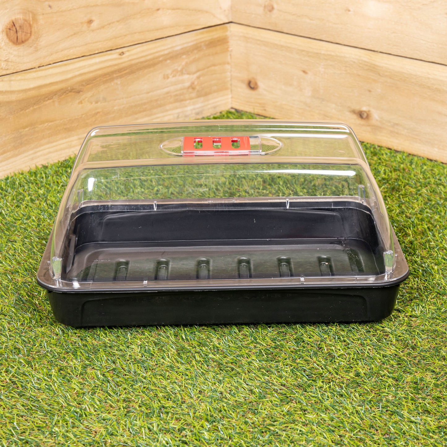 38cm Unheated Seed Starter Tray Grostart Midi Propagator Indoor Seedling Planter