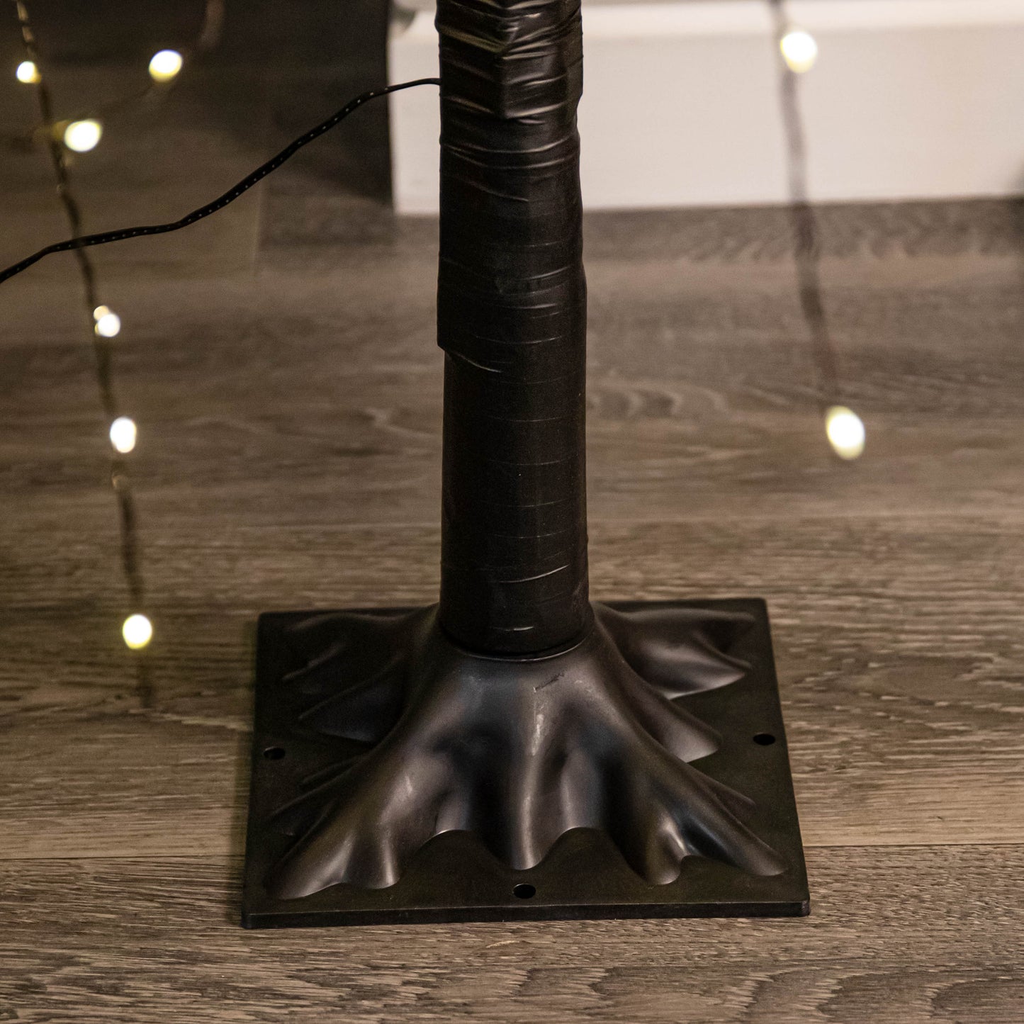 Factory Seconds: 6ft (1.8m) Light up Black Micro Dot Christmas Tree with 1300 Static & Twinkling Warm White LEDs