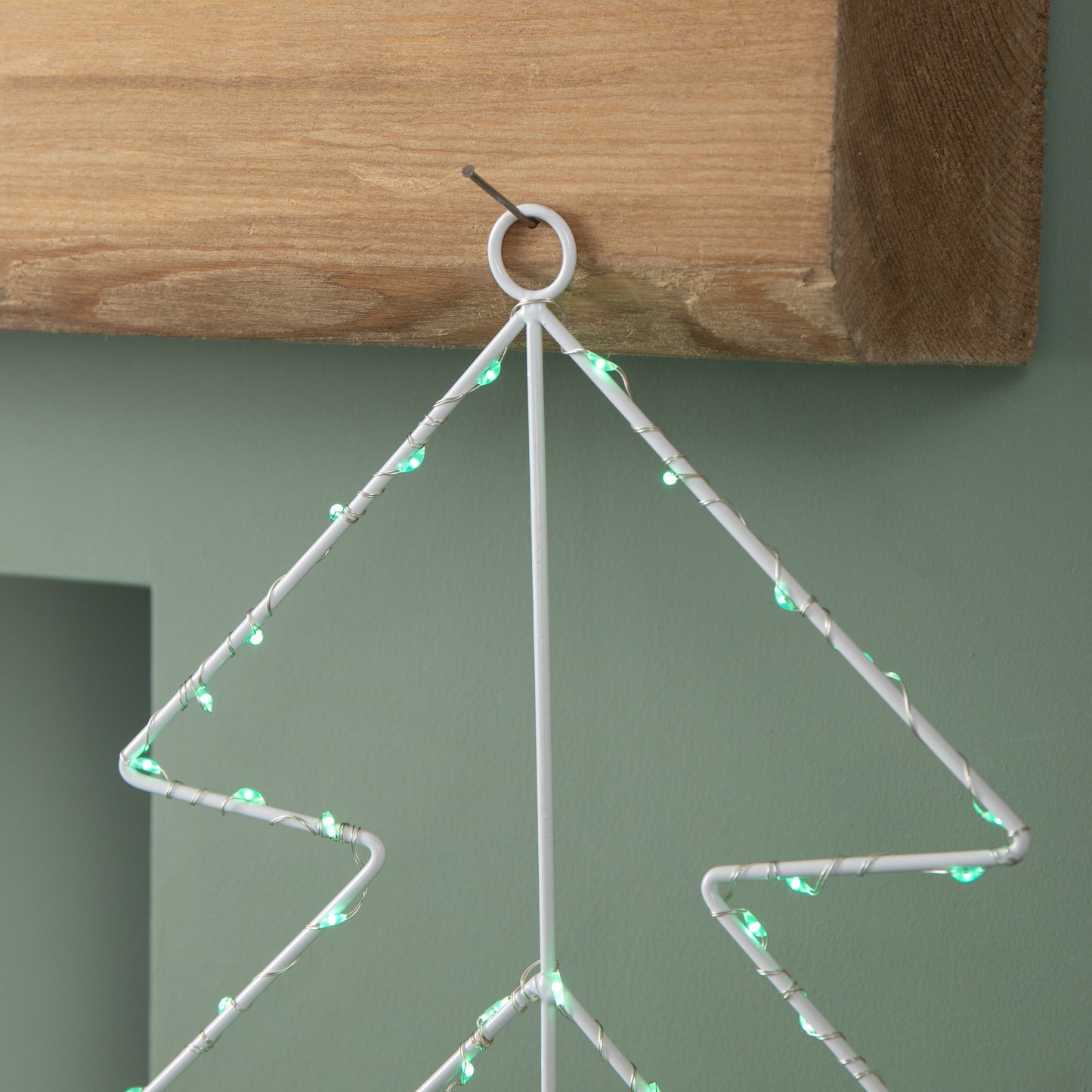 50cm Light up 3 Layered Christmas Tree with 150 Multi-Action Green LEDs