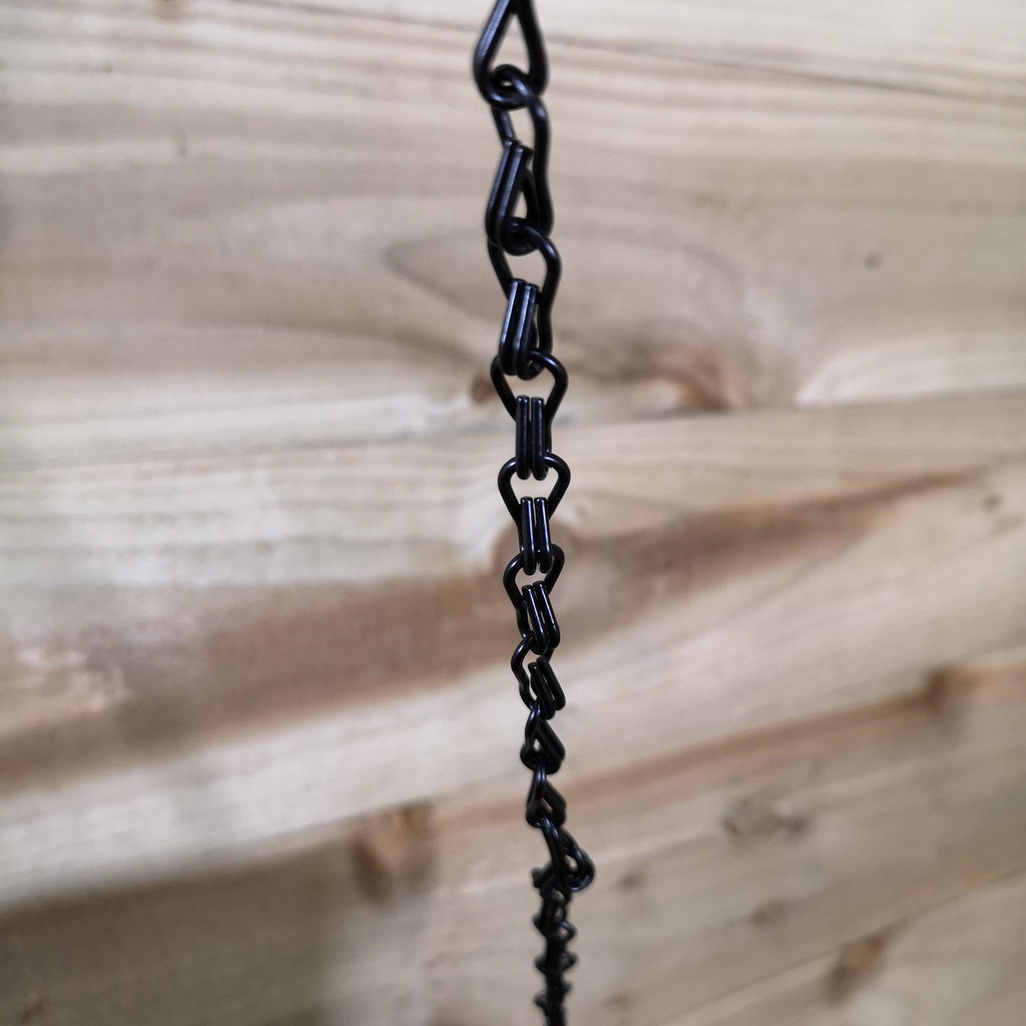 Pack of 2 Tom Chambers Black Lattice Metal Garden Hanging Basket with WaterSave Coco Fibre Liner 35cm - Without Bracket