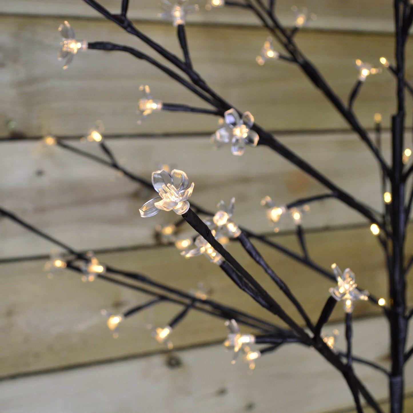 Premier 1.5m Battery Cherry Blossom Tree - 96 Warm White LED Lights & Timer