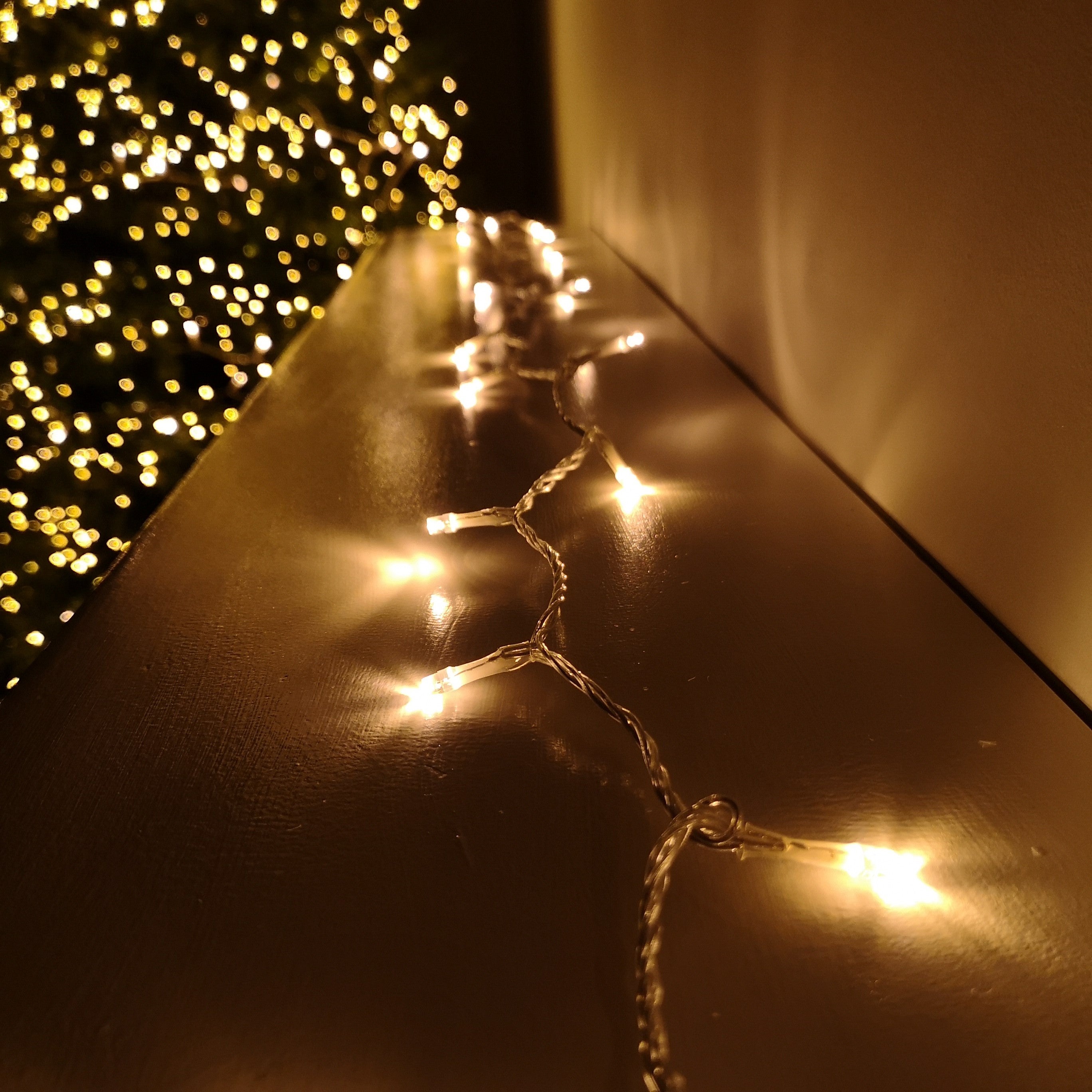 200 LED 16m Christmas Outdoor Lights Timer Clear Cable Vintage