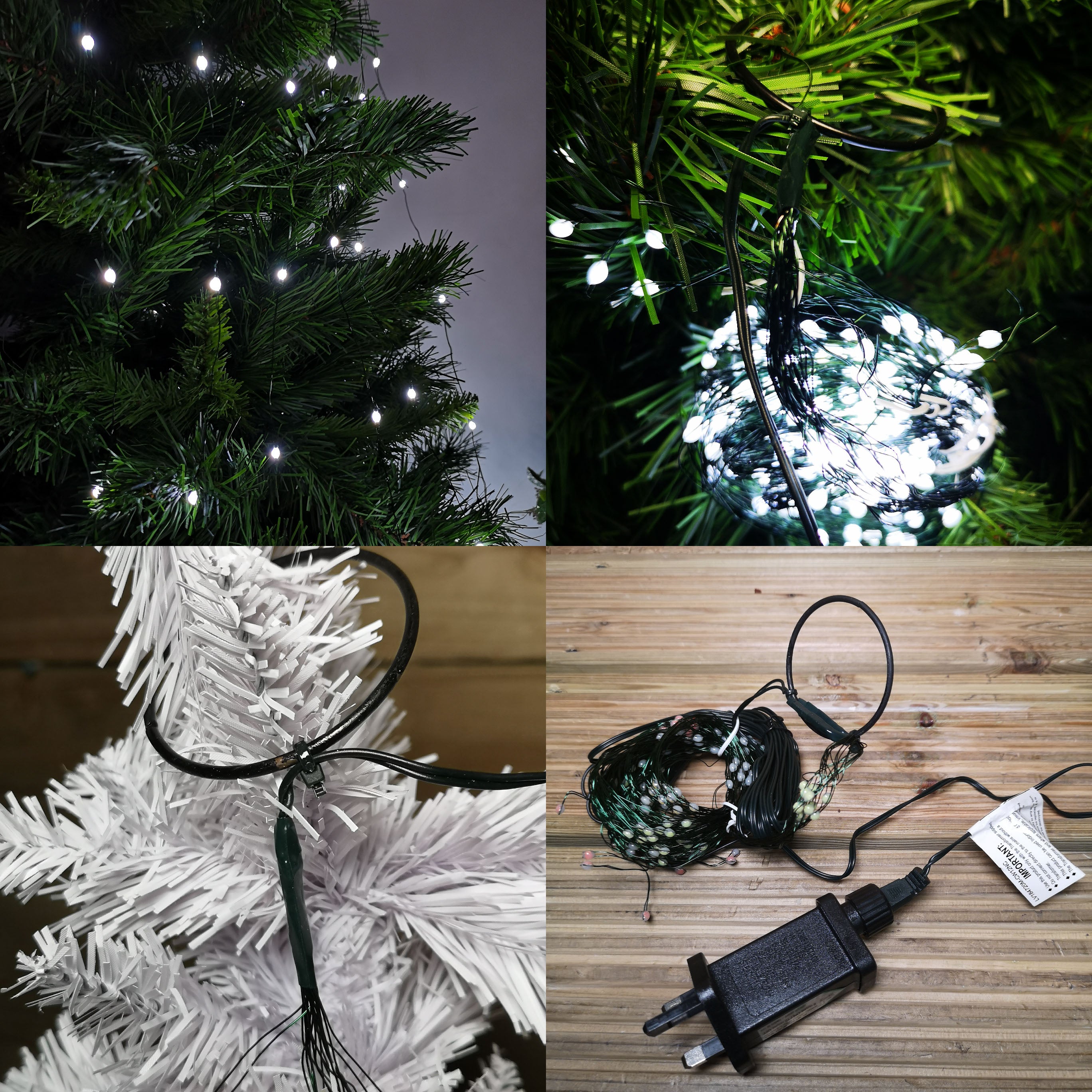 Premier Ultra Brights Waterfall Christmas Tree Lights in Choice of Size and Colour