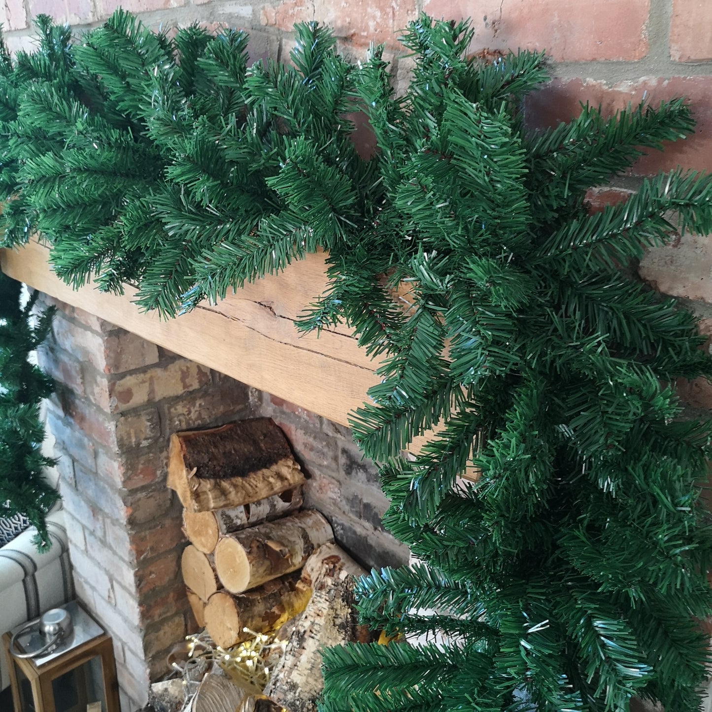 Premier 2.7m (9ft) Super Bushy Christmas Deluxe Green Garland