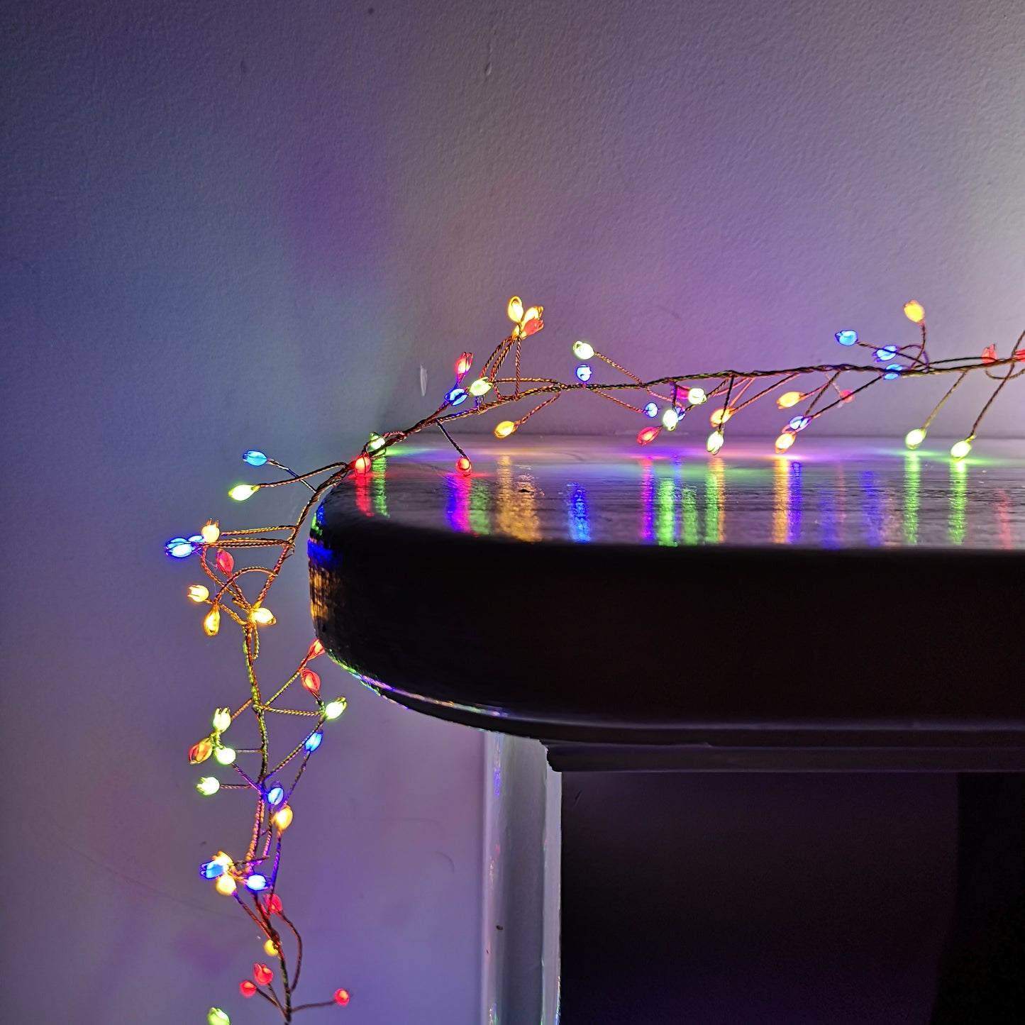 Premier Indoor Outdoor Multi Function Christmas Cluster Lights with Timer on Rose Gold Pin Wire in Choice of Size & Colour