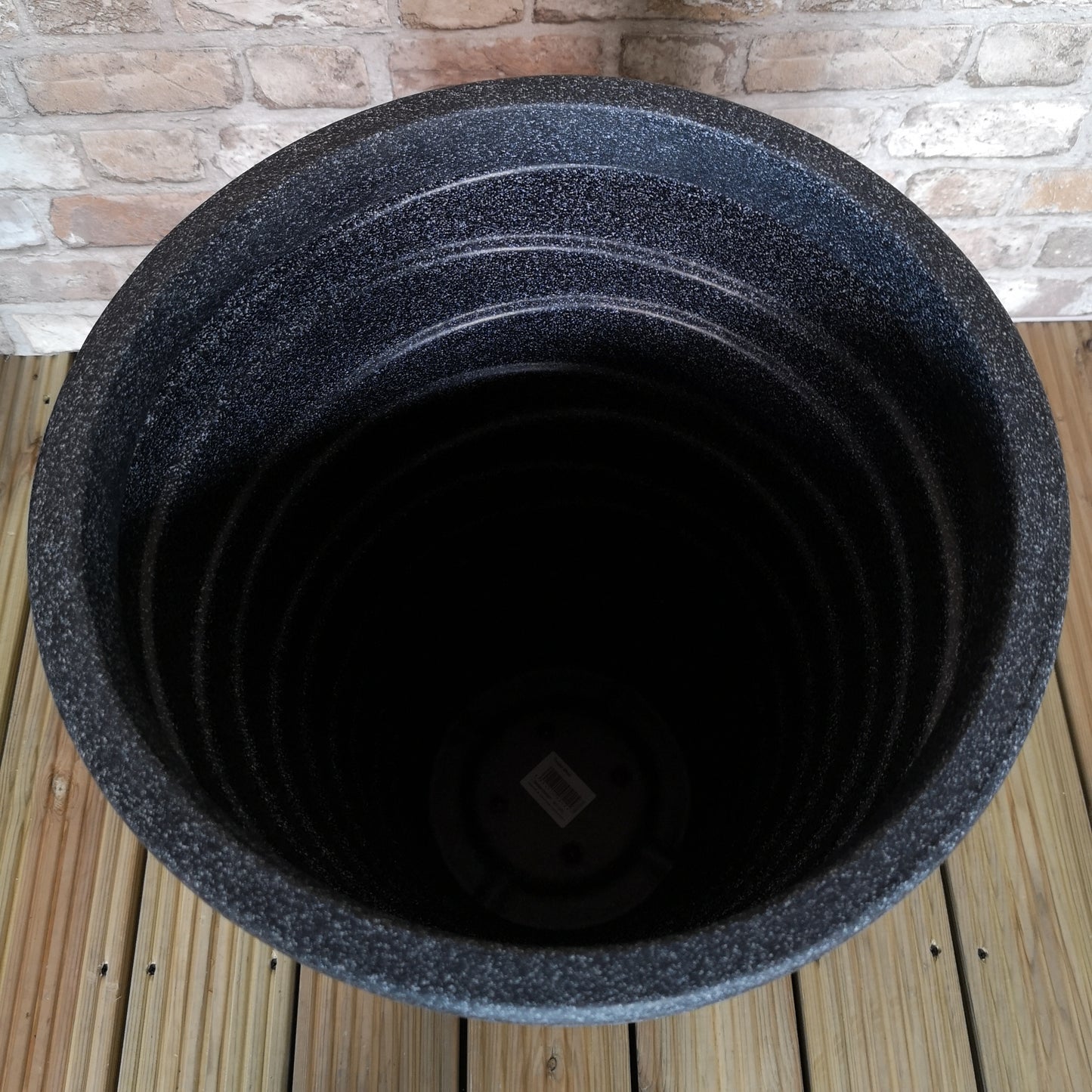 Medium Grey Charcoal Effect Garden Trojan Plant Pot 56cm Tall 38cm Wide