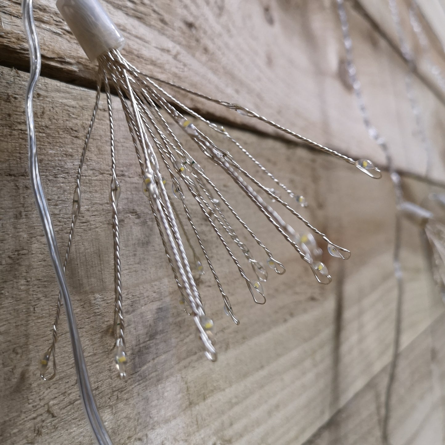 520 LED 13 x 90cm Fireworks Ball Curtain Lights on Clear Cable in Warm White