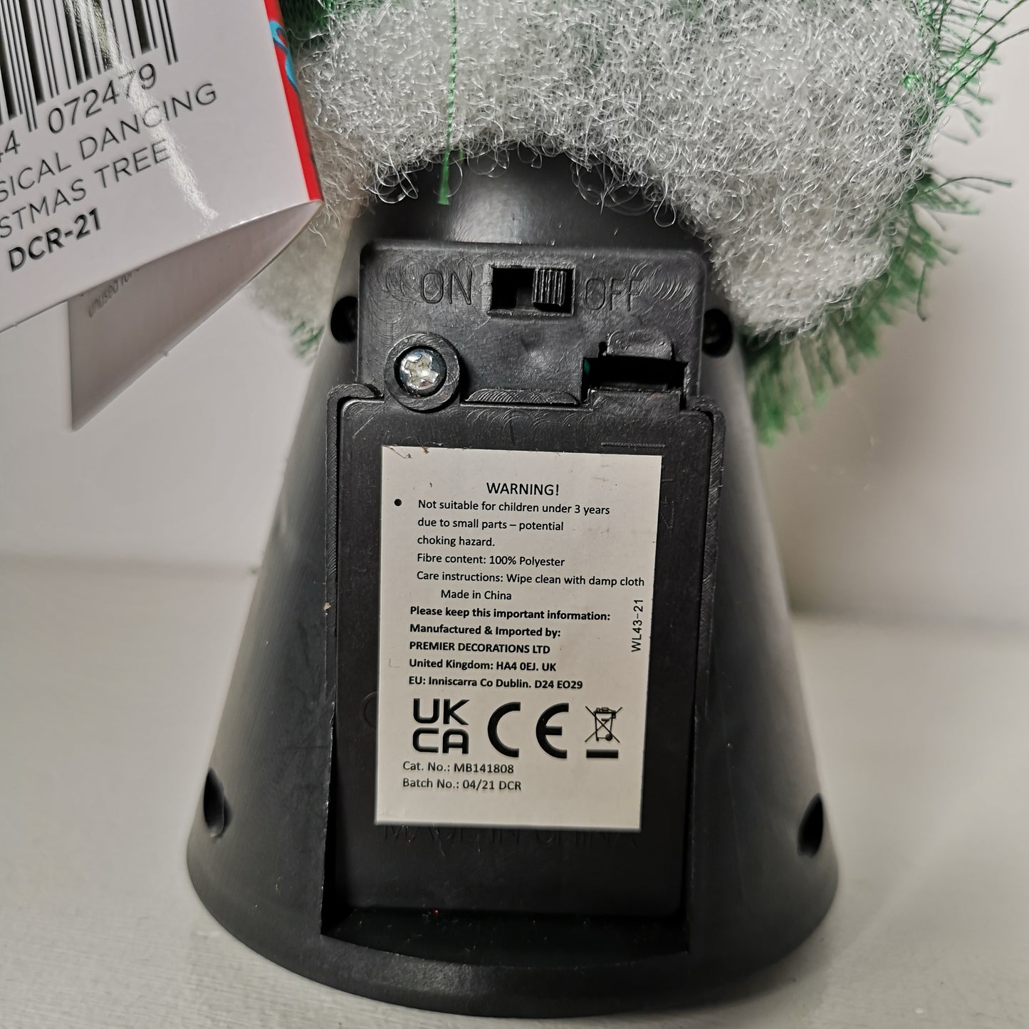 18cm (7") Musical Dancing Christmas Tree Dancing to "Jingle Bell Rock"