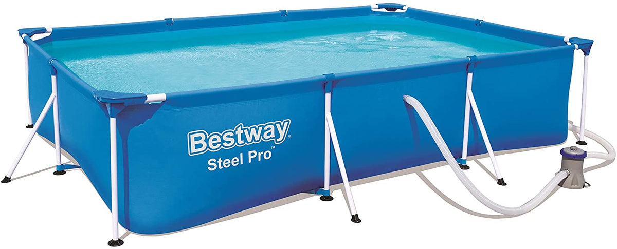 Bestway Steel Pro Swimming Paddling Pool Set 9'10" x 6'7" x 26"