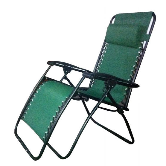 Multi Position Textoline Garden Relaxer Chair Lounger - Green