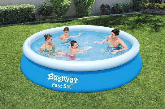 Bestway Fast Set Large Round Family Swimming Paddling Pool 3.66m x 76cm 5337L 1500