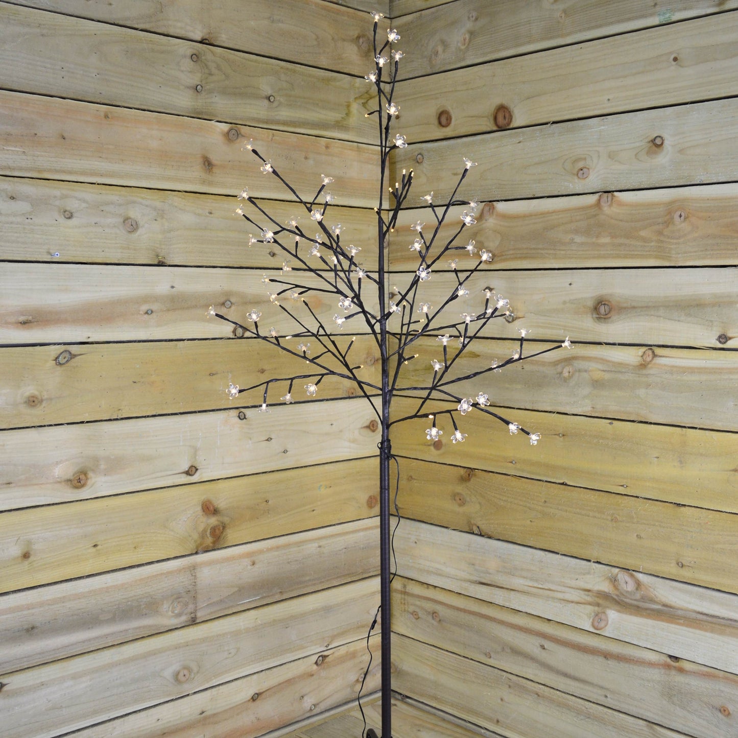 Premier 1.5m Battery Cherry Blossom Tree - 96 Cool White LED Lights & Timer