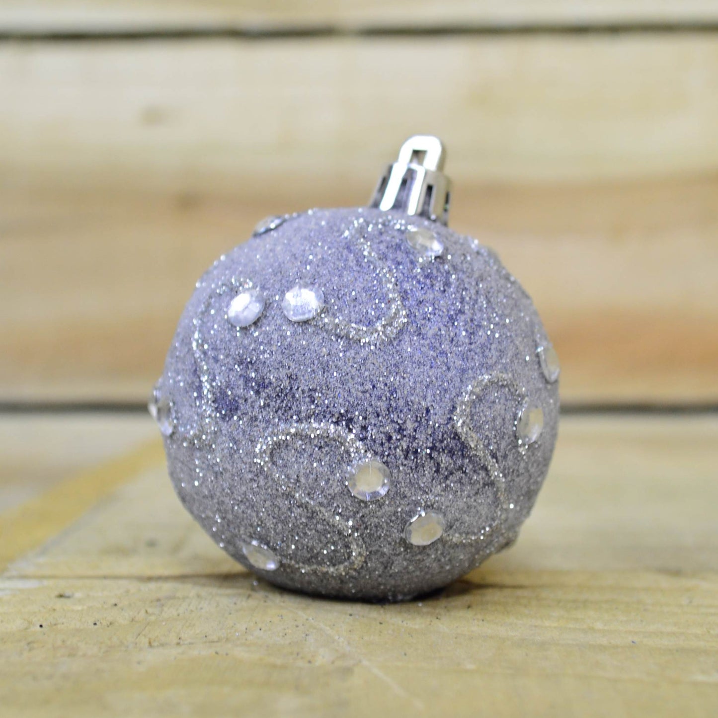 9 Pack Premier 60mm Deluxe Glitter Christmas Tree Baubles - Midnight Blue