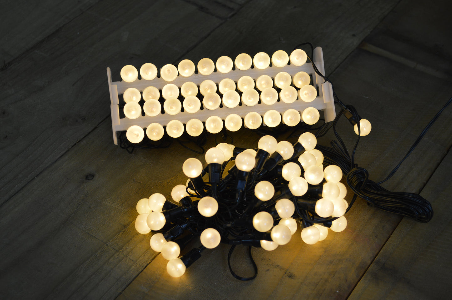 10m 100 LED Premier Multi Action Outdoor Pearl Christmas Lights Warm White