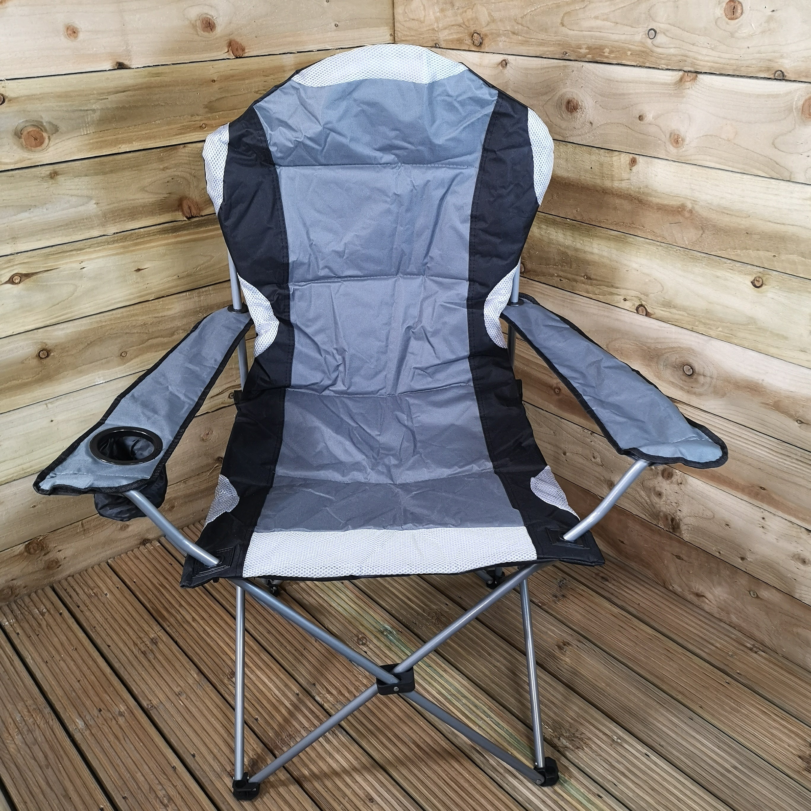 Luxury Padded High Back Folding Outdoor / Camping / Fishing Chair