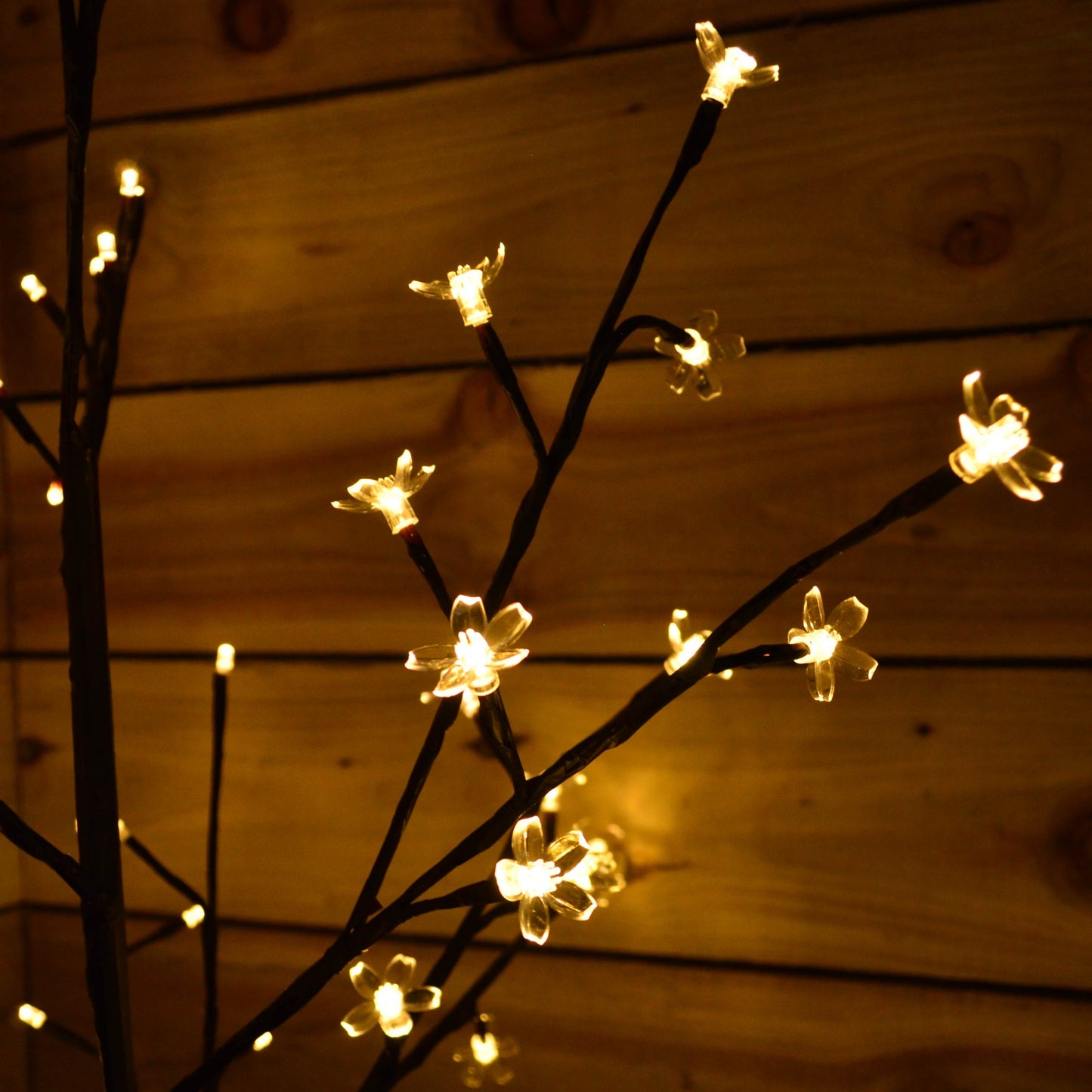 Premier 1.5m Battery Cherry Blossom Tree - 96 Cool White LED Lights & Timer
