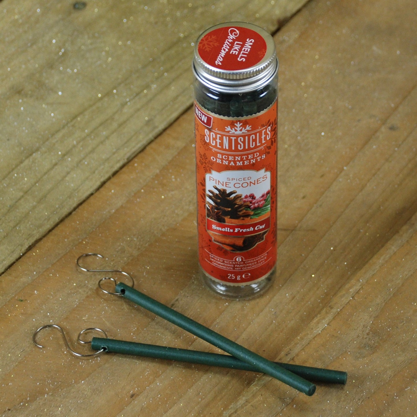 Spiced Pine Cones 6 Scentsicles Scented Hanging Ornaments Sticks