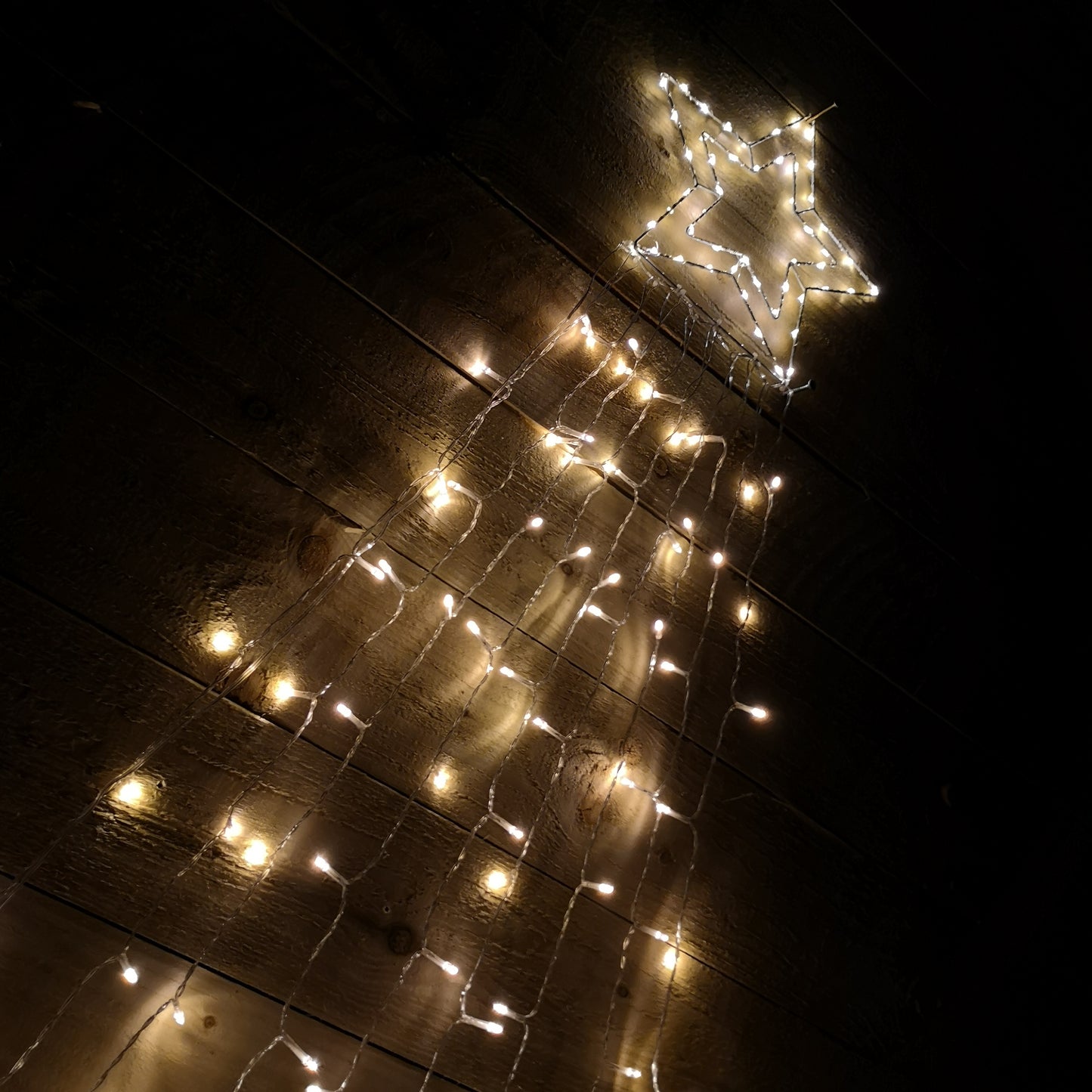 3m Indoor Outdoor Shooting Star Multifunction LED Christmas Decoration with Timer in Warm White