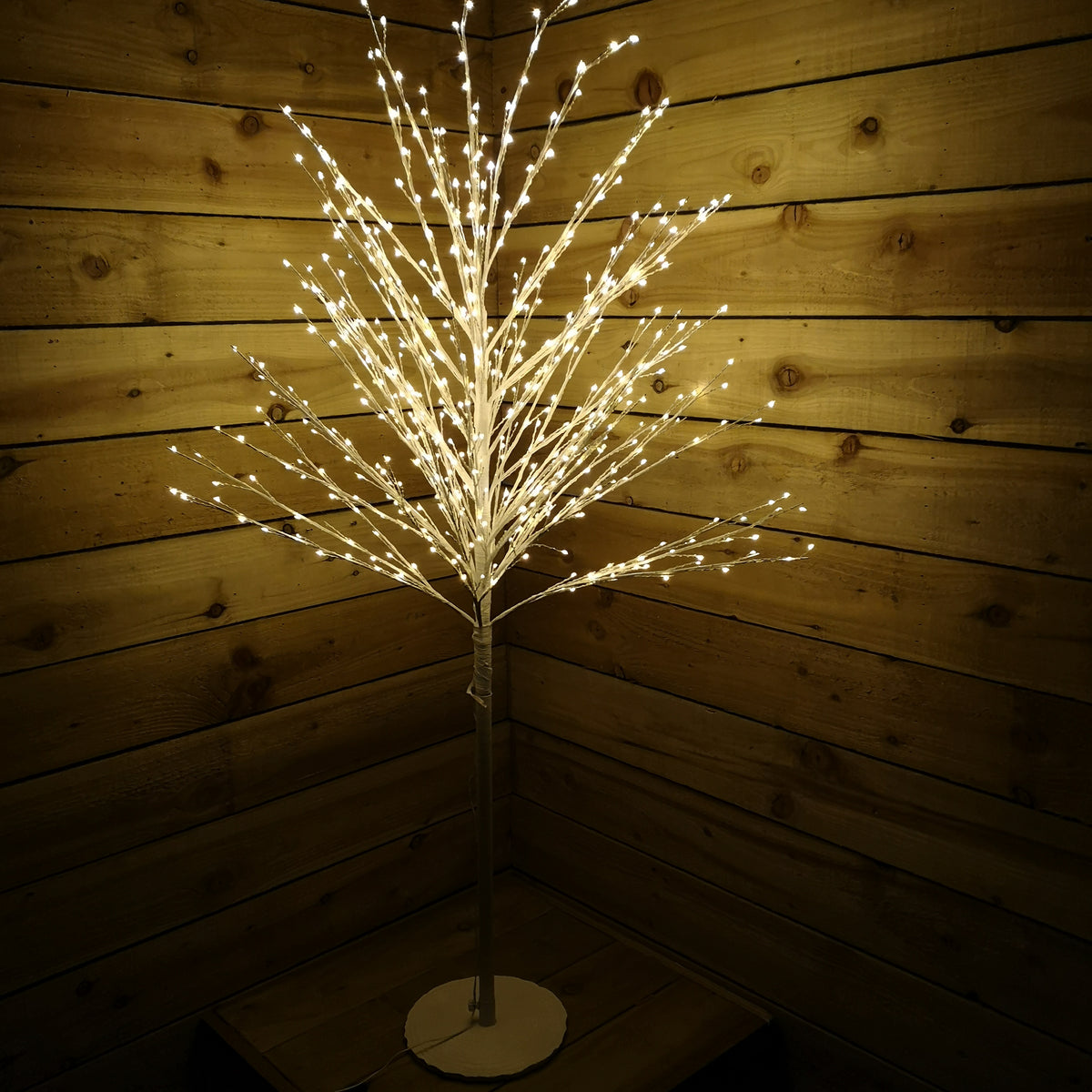 Snowtime Christmas 1.8m/6ft White Micro Dot Tree 900 Warm White LEDs