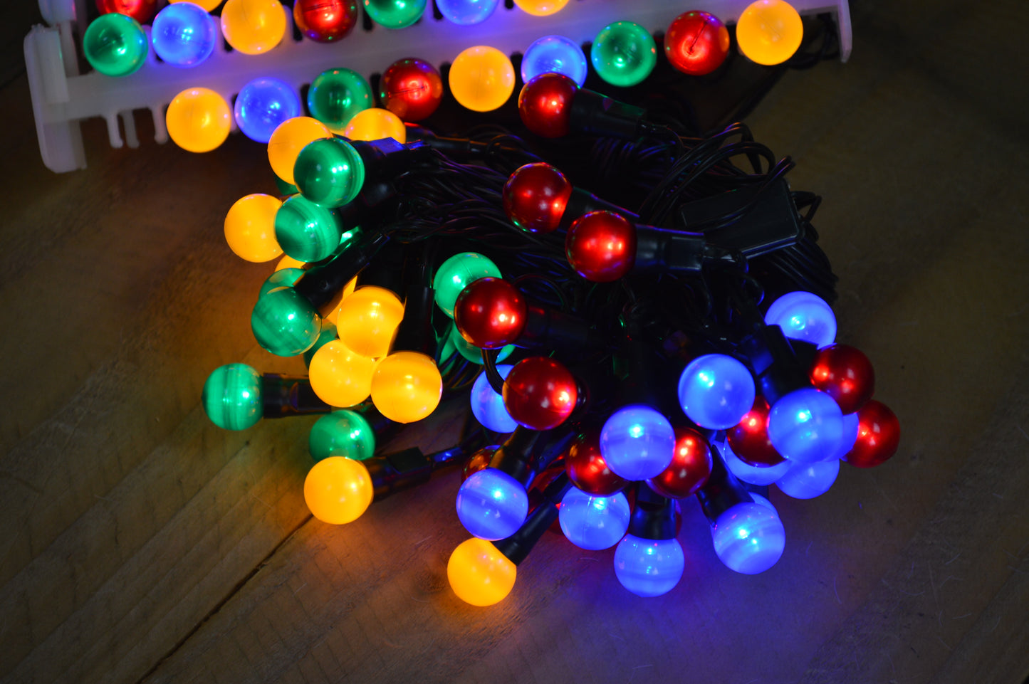 10m 100 LED Premier Multi Action Outdoor Pearl Christmas Lights Multi Coloured