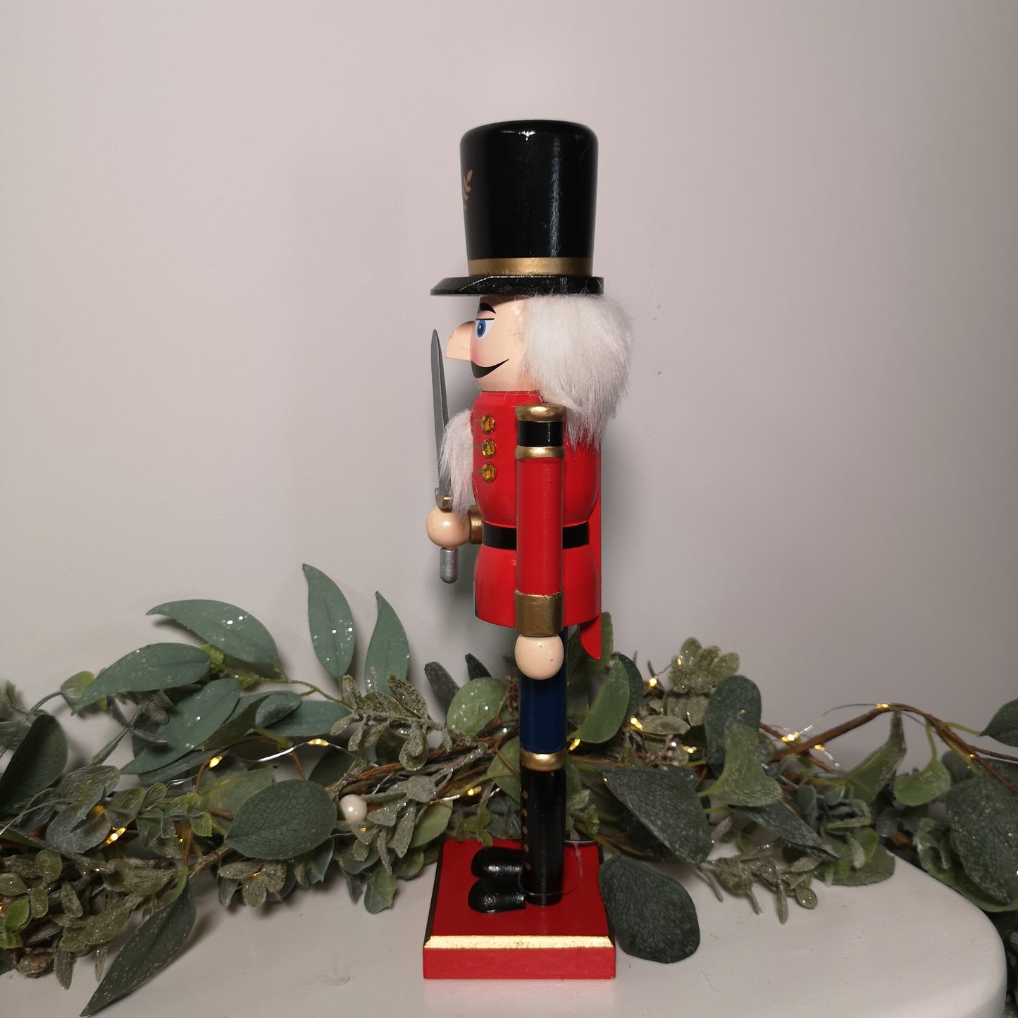 30cm Wooden Christmas Nutcracker Soldier Decoration with Red Body