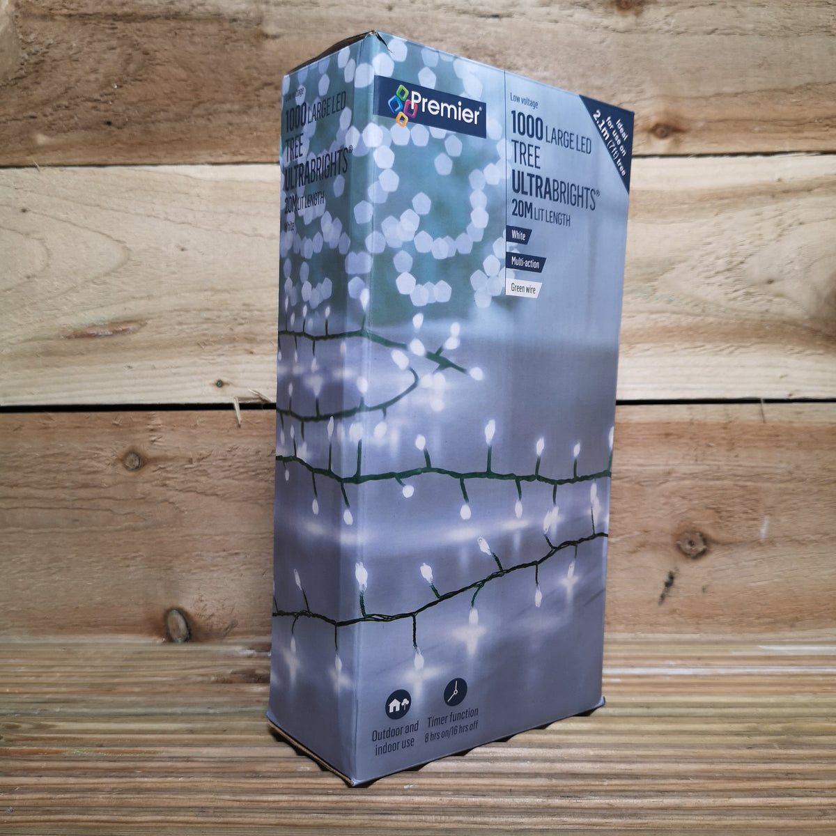 1000 LED 20m Premier Tree Ultra Brights Indoor Outdoor Multifunction Christmas Lights with Timer in Choice of Colour
